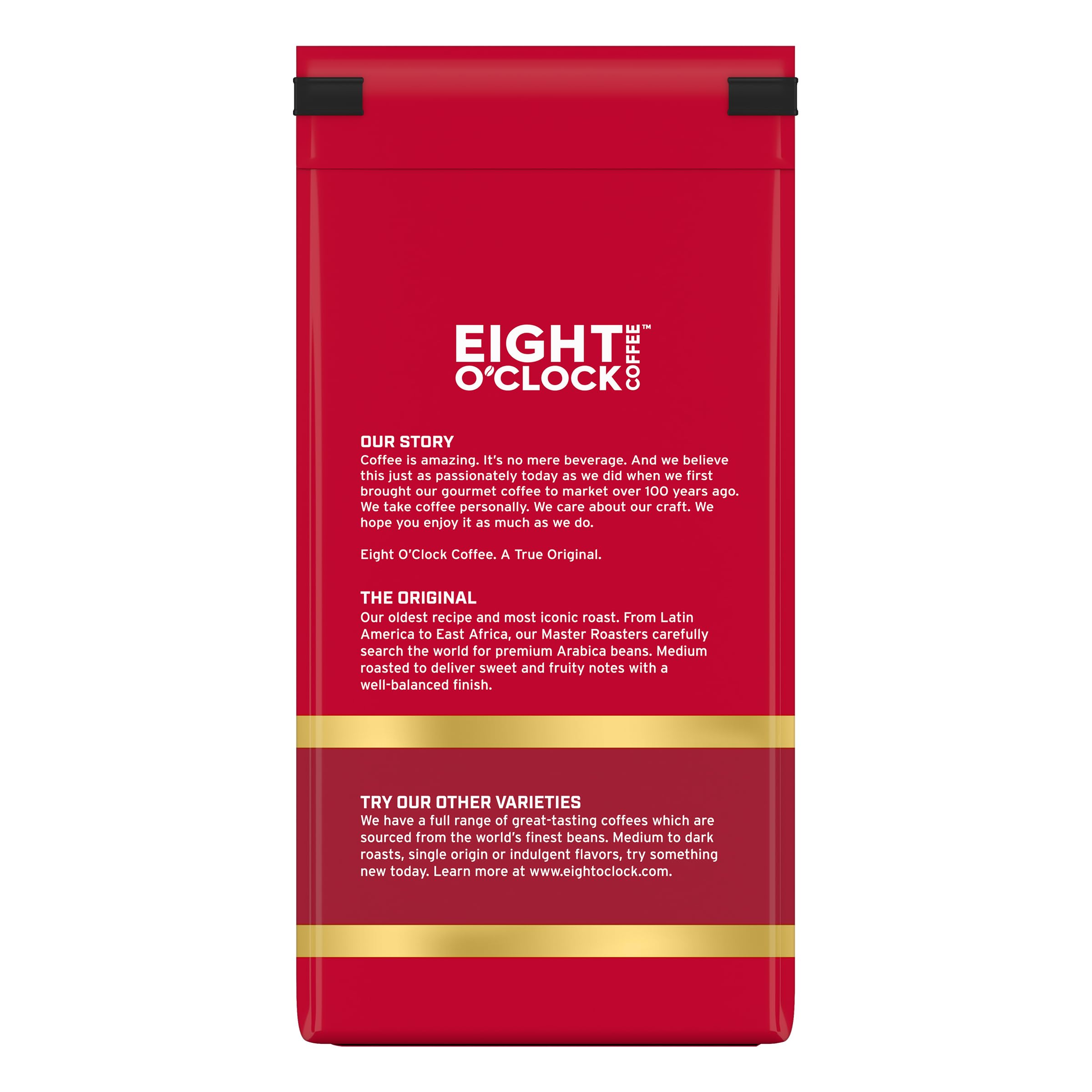 Eight O'Clock Coffee The Original Ground Coffee, Medium Roast, 32 Ounce (Pack of 1) - Sweet, Fruity, Well Balanced