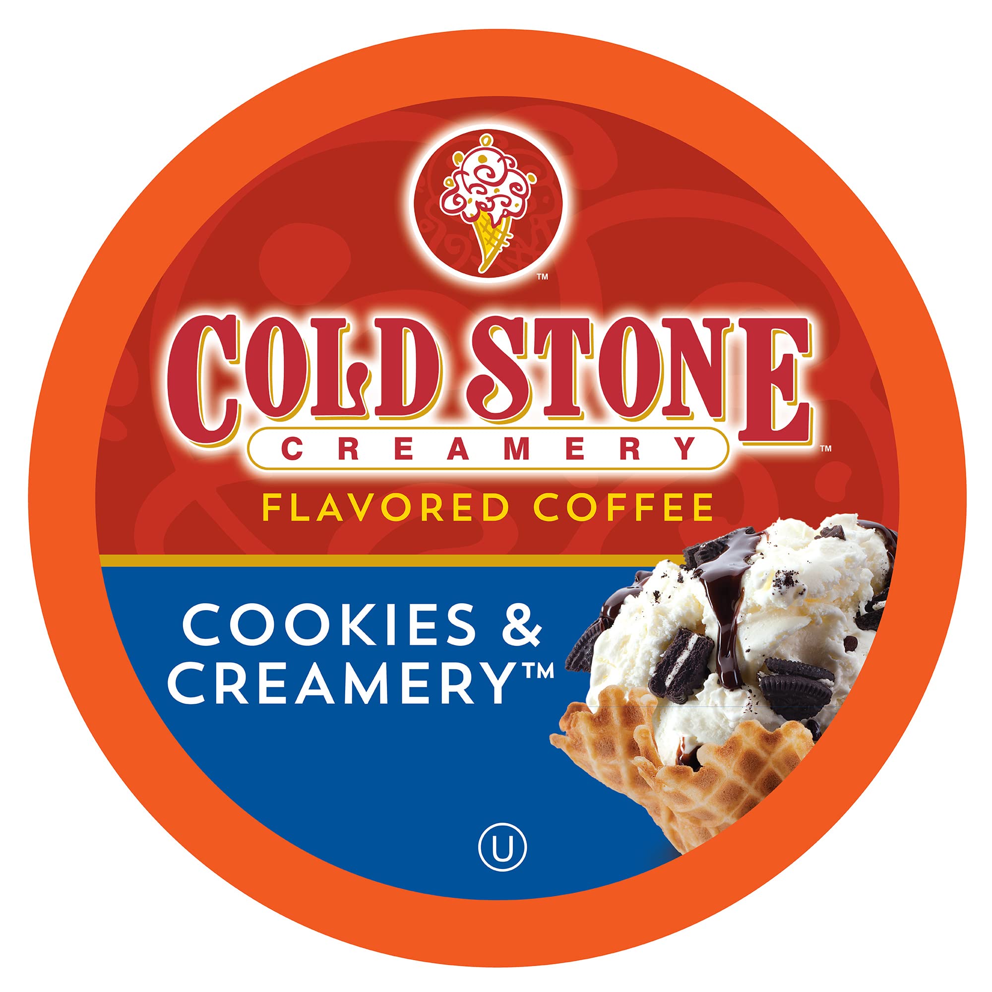 Cold Stone Creamery Beverages Coffee Pods Compatible with K Cup Brewers Including 2.0 - Ice Cream Flavored Assorted Variety Pack, 40 Count