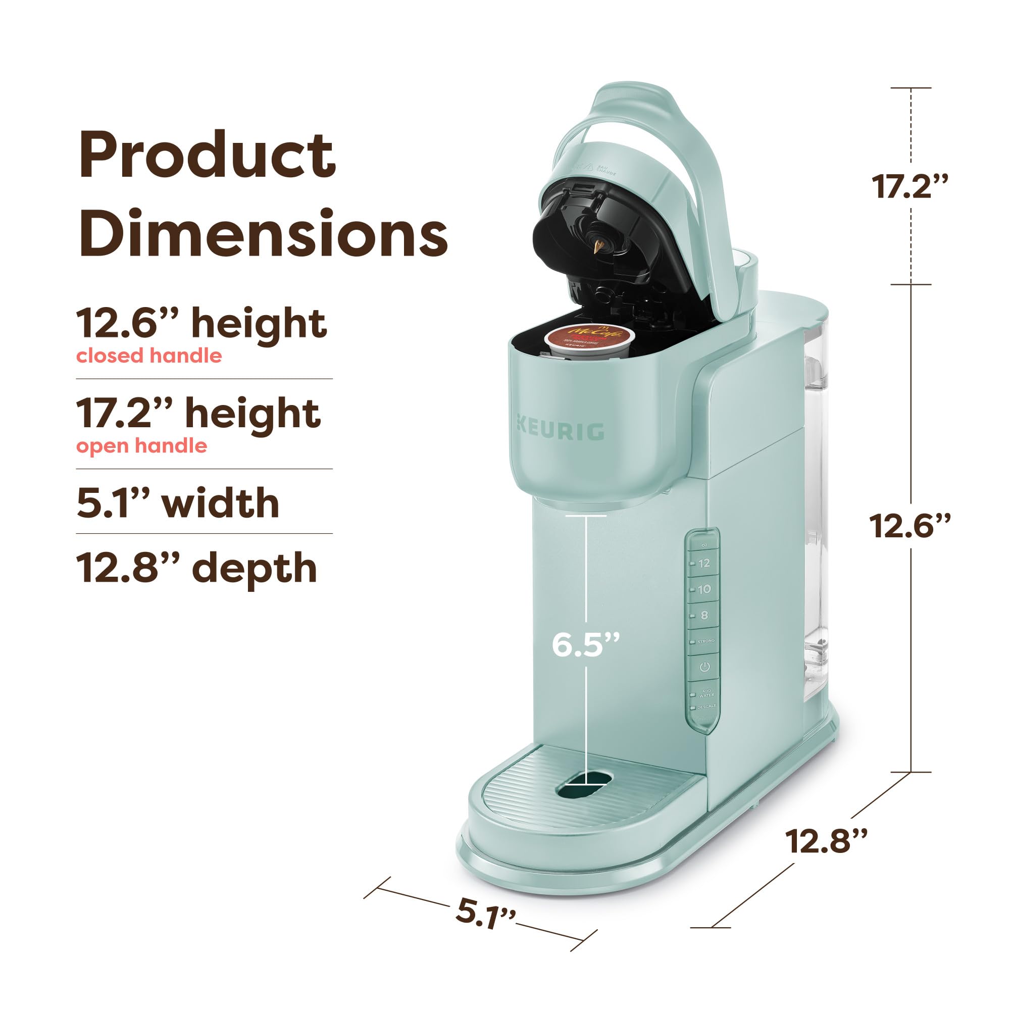 Keurig K-Express Single Serve Coffee Maker – Strong Brew Option, 42oz Reservoir, Sleek Design for Holiday Hosting & Gifting, Black