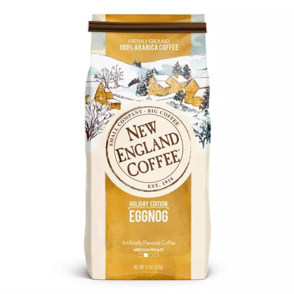 New England Coffee Breakfast Blend Medium Roast Ground Coffee, 12oz Bag (Pack of 1)