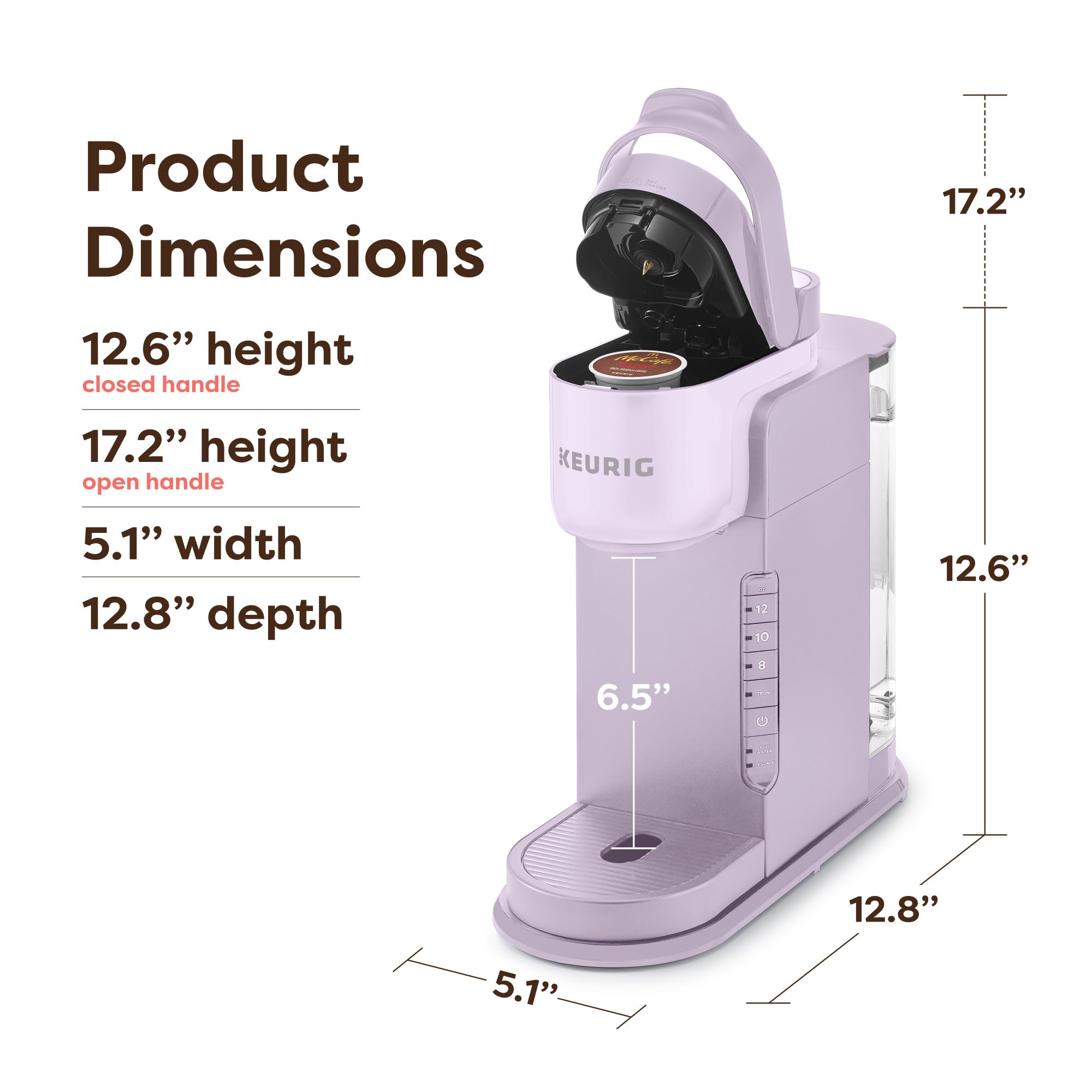 Keurig K-Express Single Serve Coffee Maker – Strong Brew Option, 42oz Reservoir, Sleek Design for Holiday Hosting & Gifting, Black