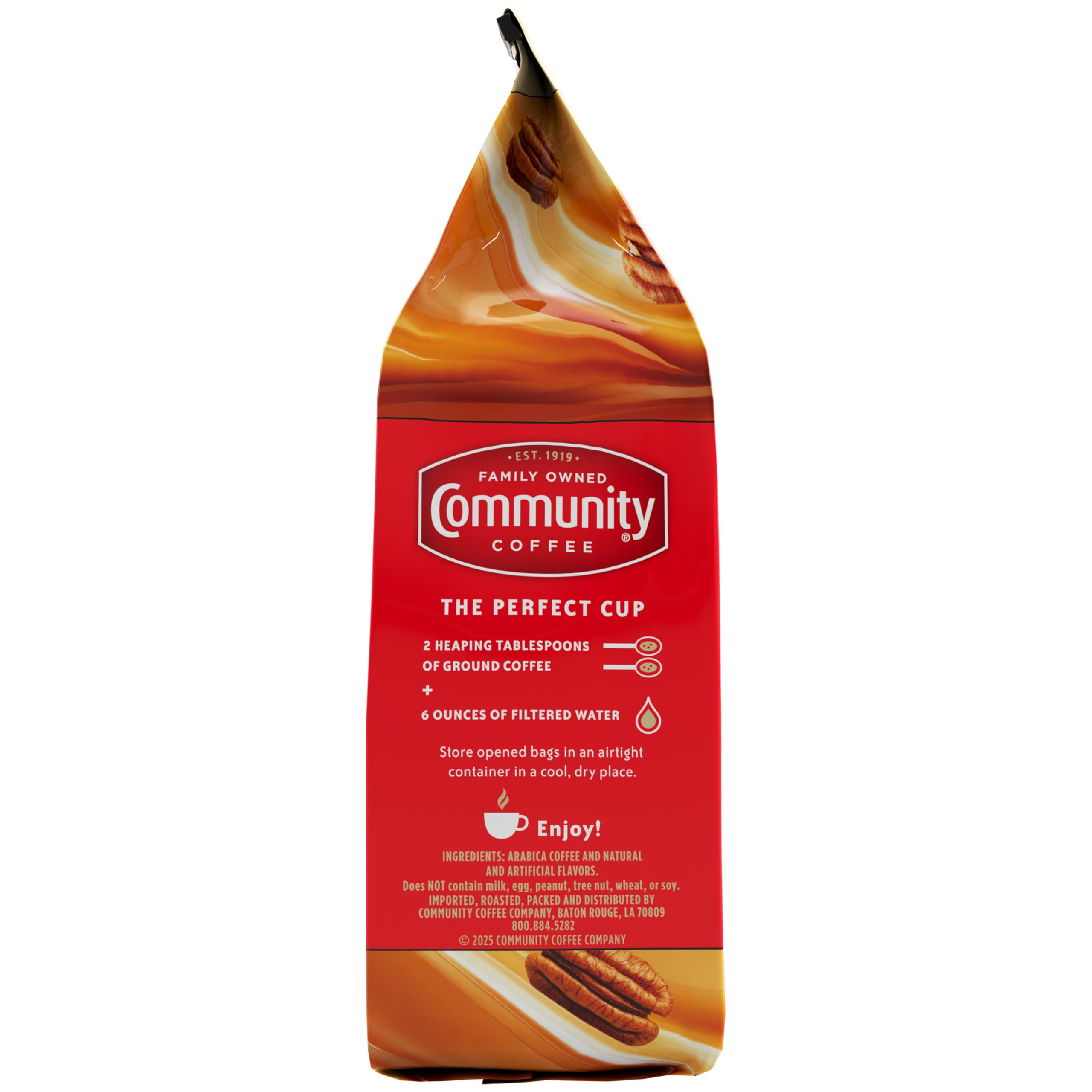 Community Coffee  Flavored Selections 12 Ounce, Medium Roast Ground, 12 Ounce (Pack of 1)