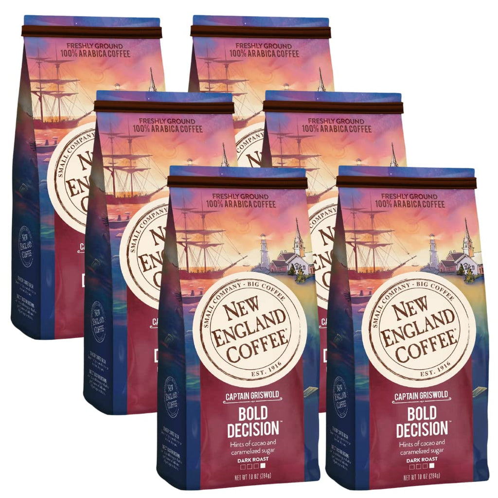 New England Coffee Breakfast Blend Medium Roast Ground Coffee, 12oz Bag (Pack of 1)