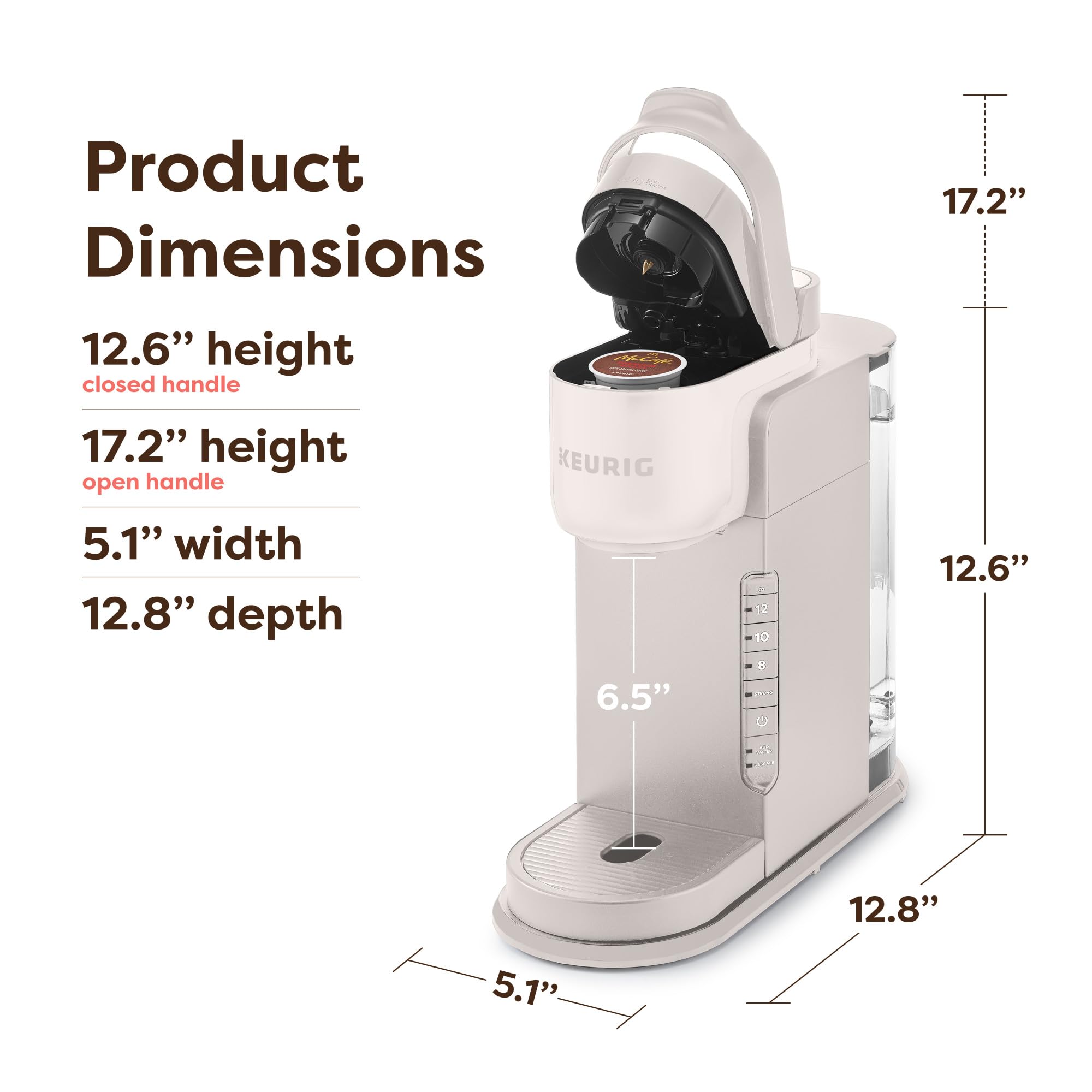 Keurig K-Express Single Serve Coffee Maker – Strong Brew Option, 42oz Reservoir, Sleek Design for Holiday Hosting & Gifting, Black