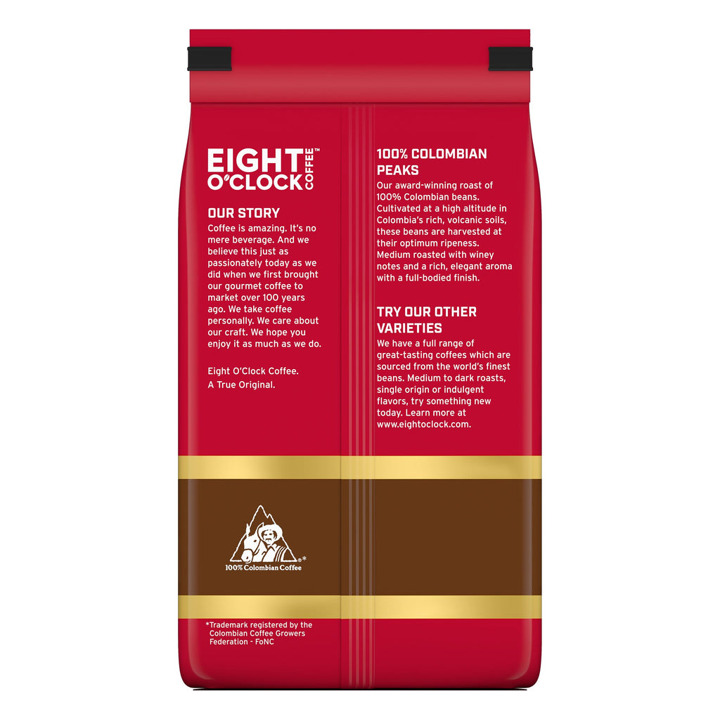 Eight O'Clock Coffee The Original Ground Coffee, Medium Roast, 32 Ounce (Pack of 1) - Sweet, Fruity, Well Balanced