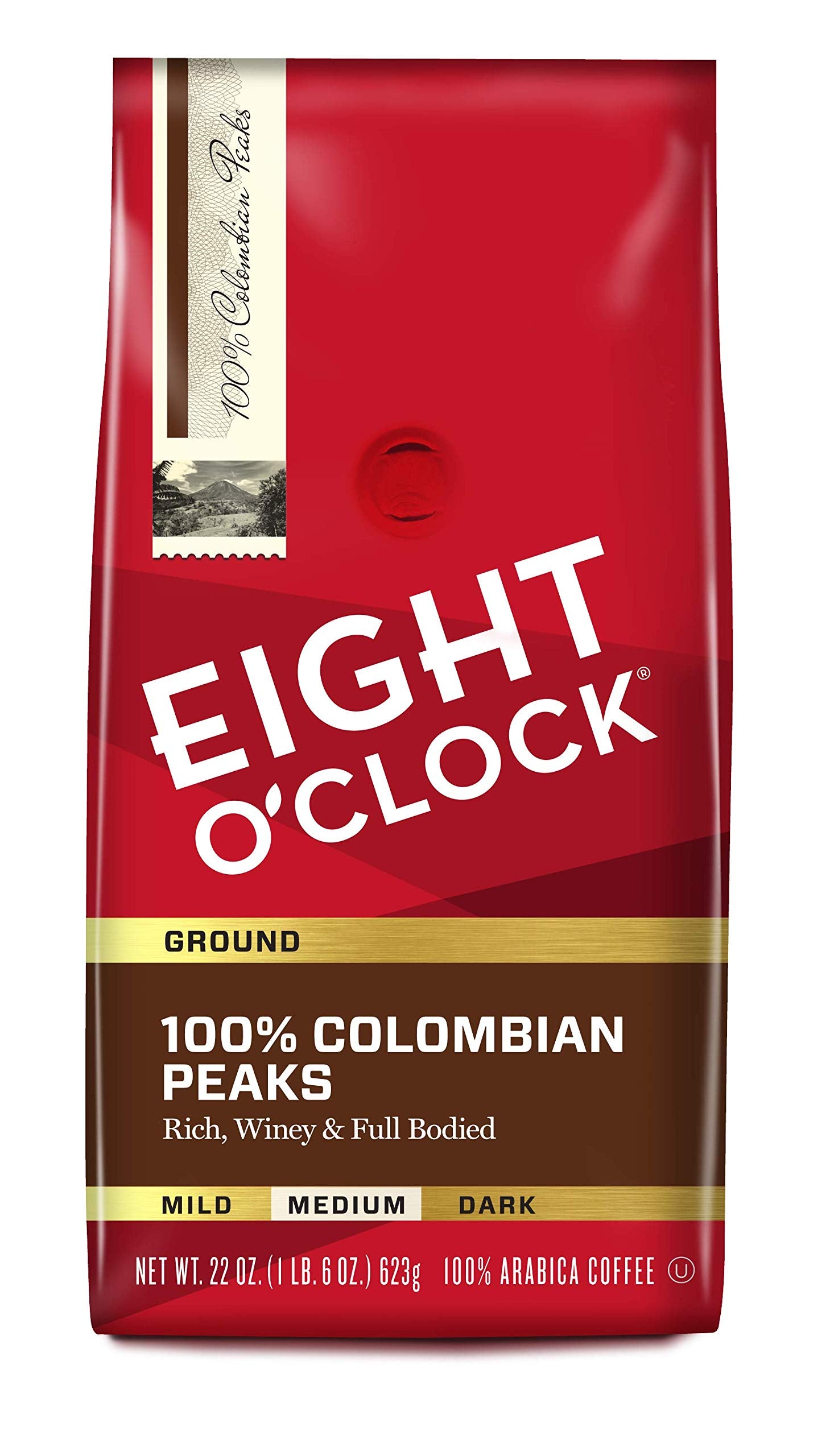 Eight O'Clock Coffee The Original Ground Coffee, Medium Roast, 32 Ounce (Pack of 1) - Sweet, Fruity, Well Balanced