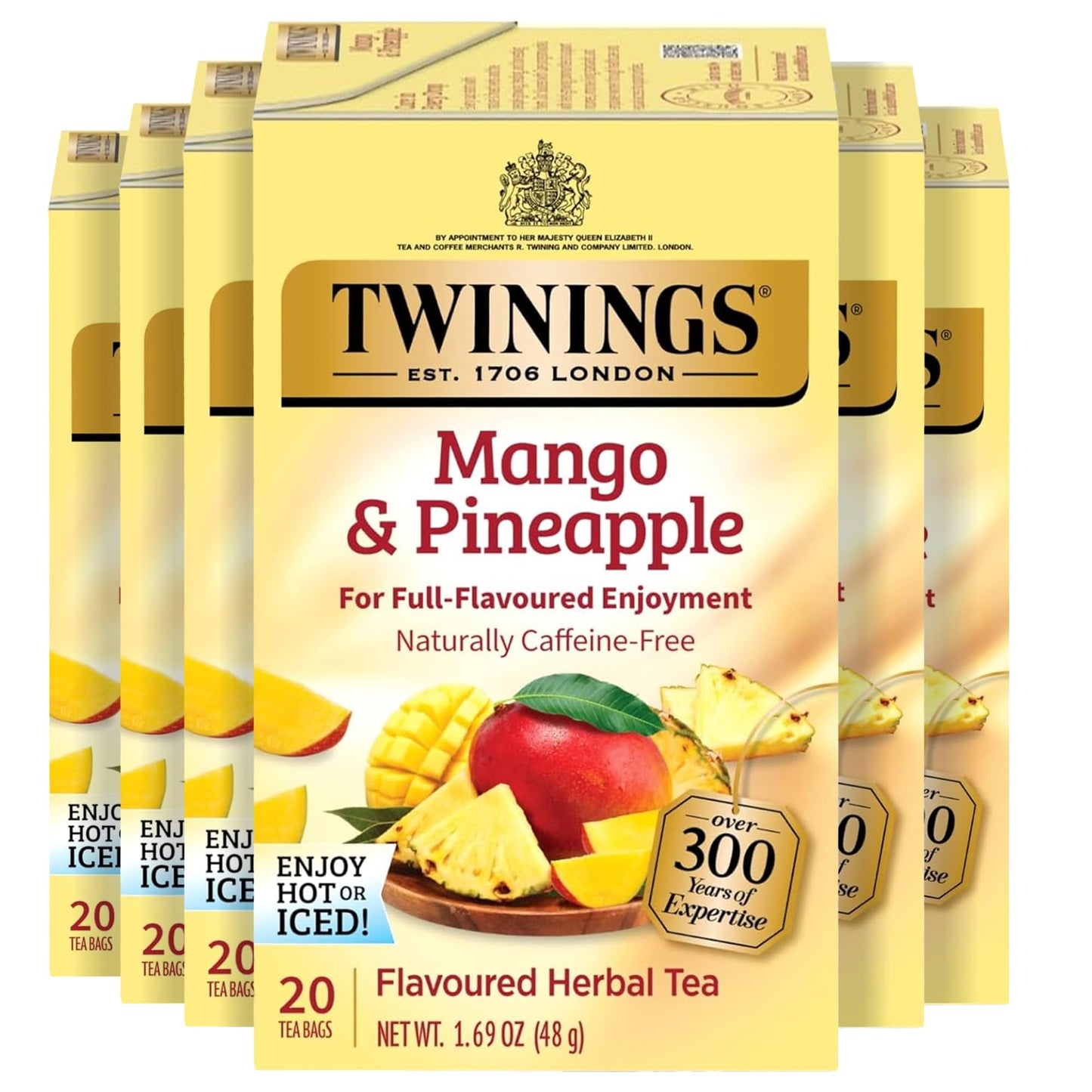Twinings English Breakfast Black Tea Individually Wrapped Bags, 100 Count (Pack of 1), Smooth, Flavourful, and Robust, Caffeinated, Enjoy Hot or Iced, 100 Teabags