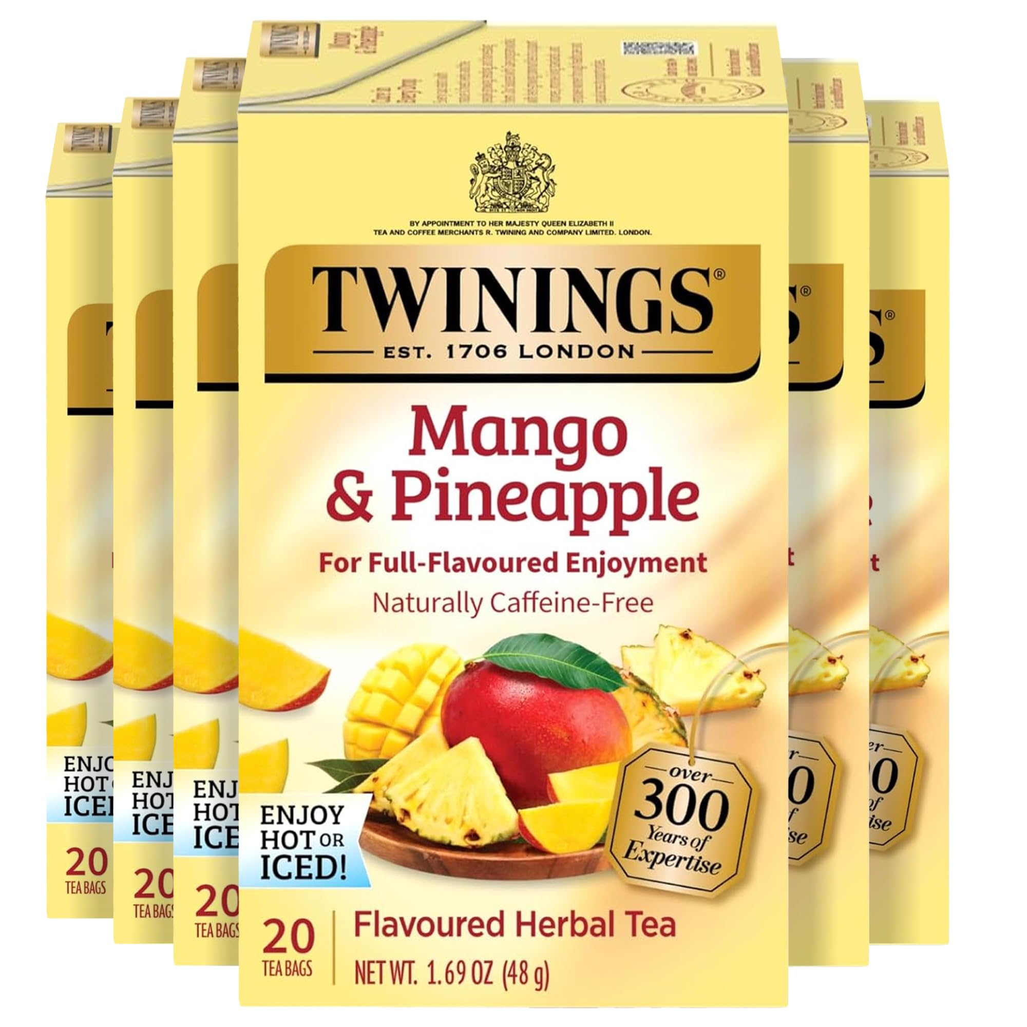 Twinings English Breakfast Black Tea Individually Wrapped Bags, 100 Count (Pack of 1), Smooth, Flavourful, and Robust, Caffeinated, Enjoy Hot or Iced, 100 Teabags