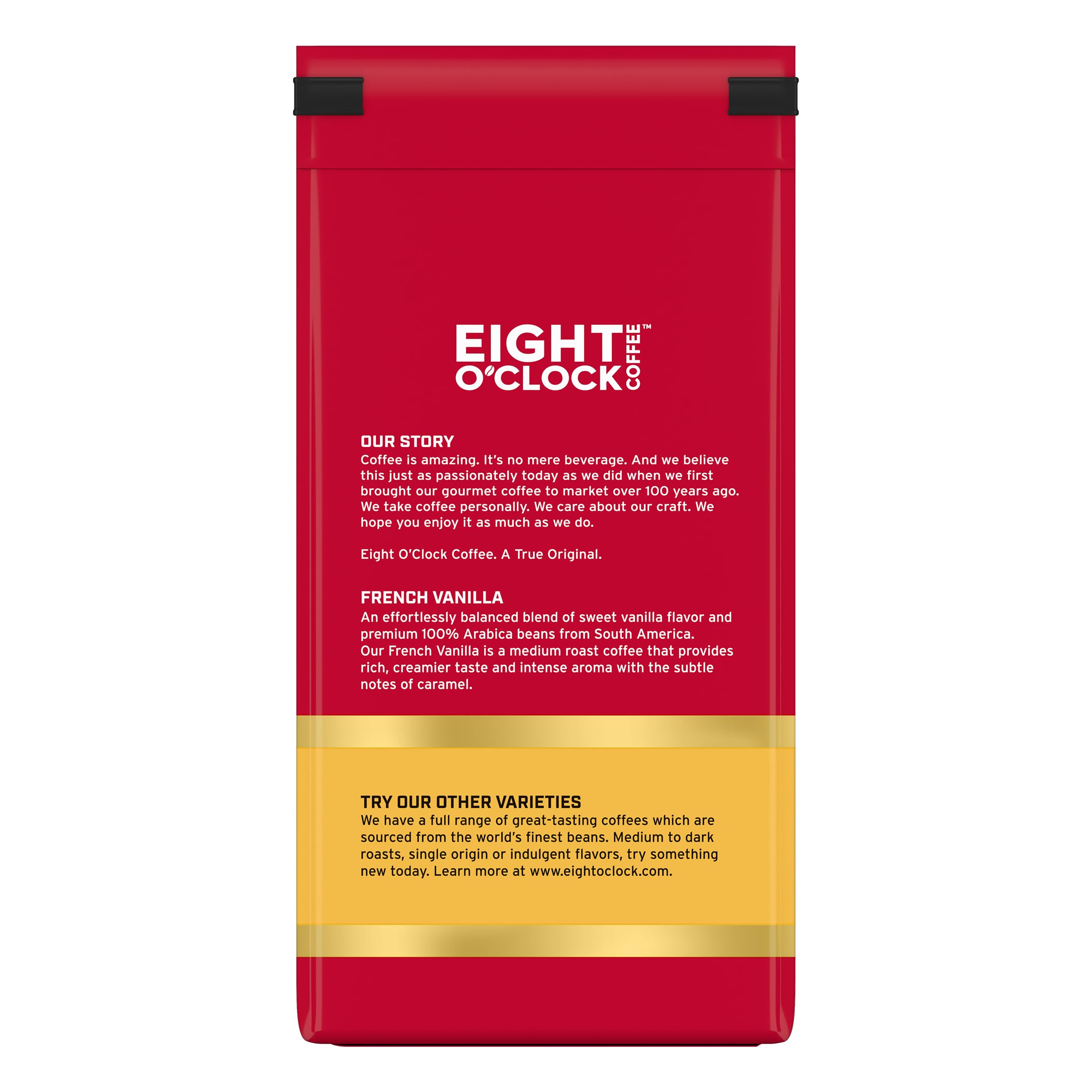 Eight O'Clock Coffee The Original Ground Coffee, Medium Roast, 32 Ounce (Pack of 1) - Sweet, Fruity, Well Balanced