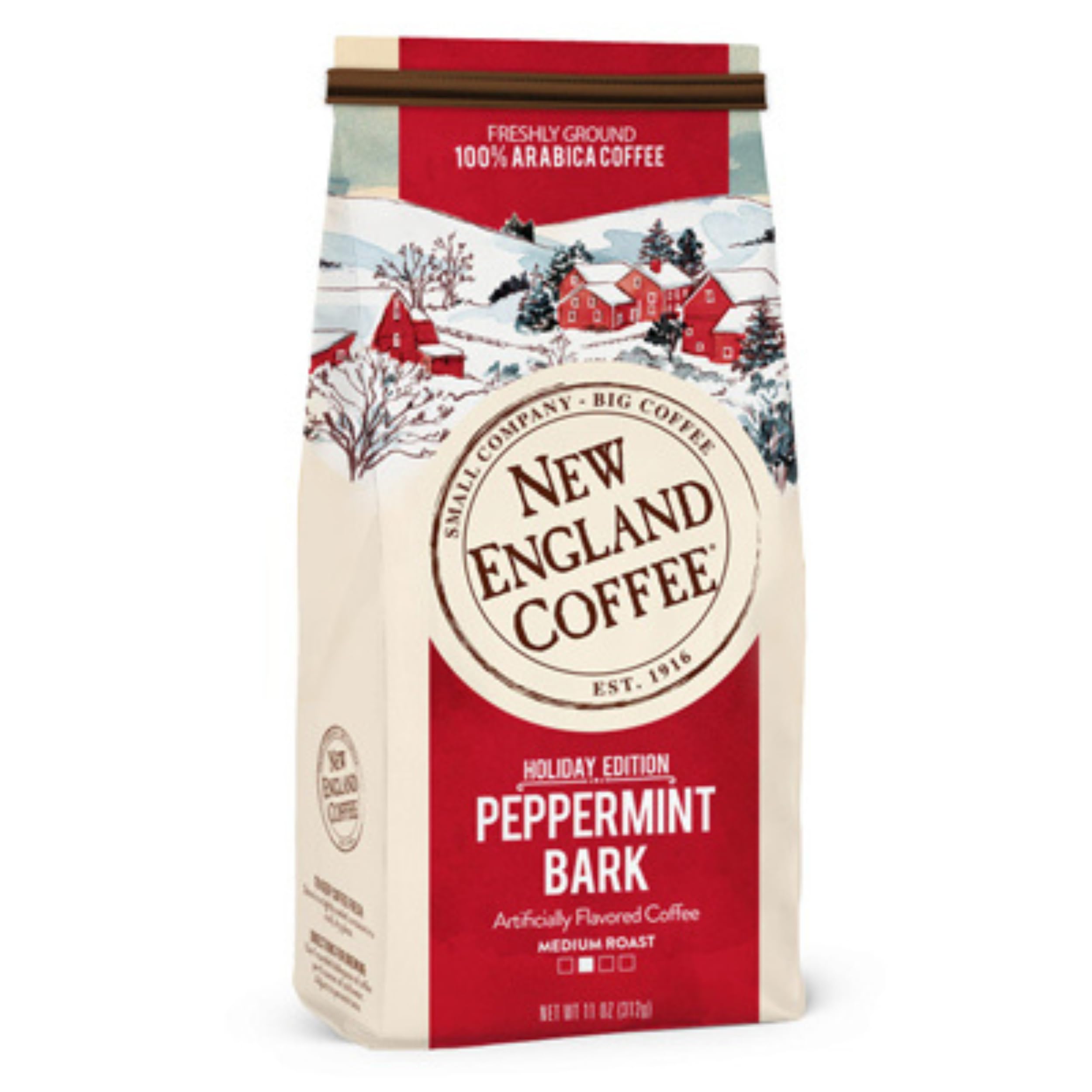 New England Coffee Breakfast Blend Medium Roast Ground Coffee, 12oz Bag (Pack of 1)