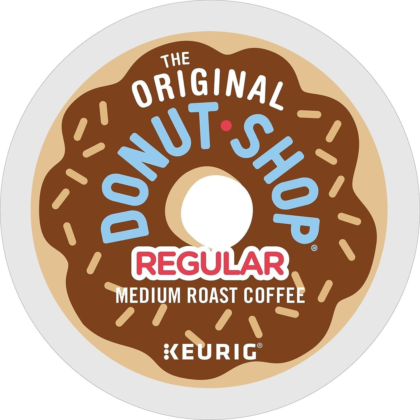 The Original Donut Shop Regular, Single-Serve Keurig K-Cup Pods, Medium Roast Coffee Pods, 32 Count