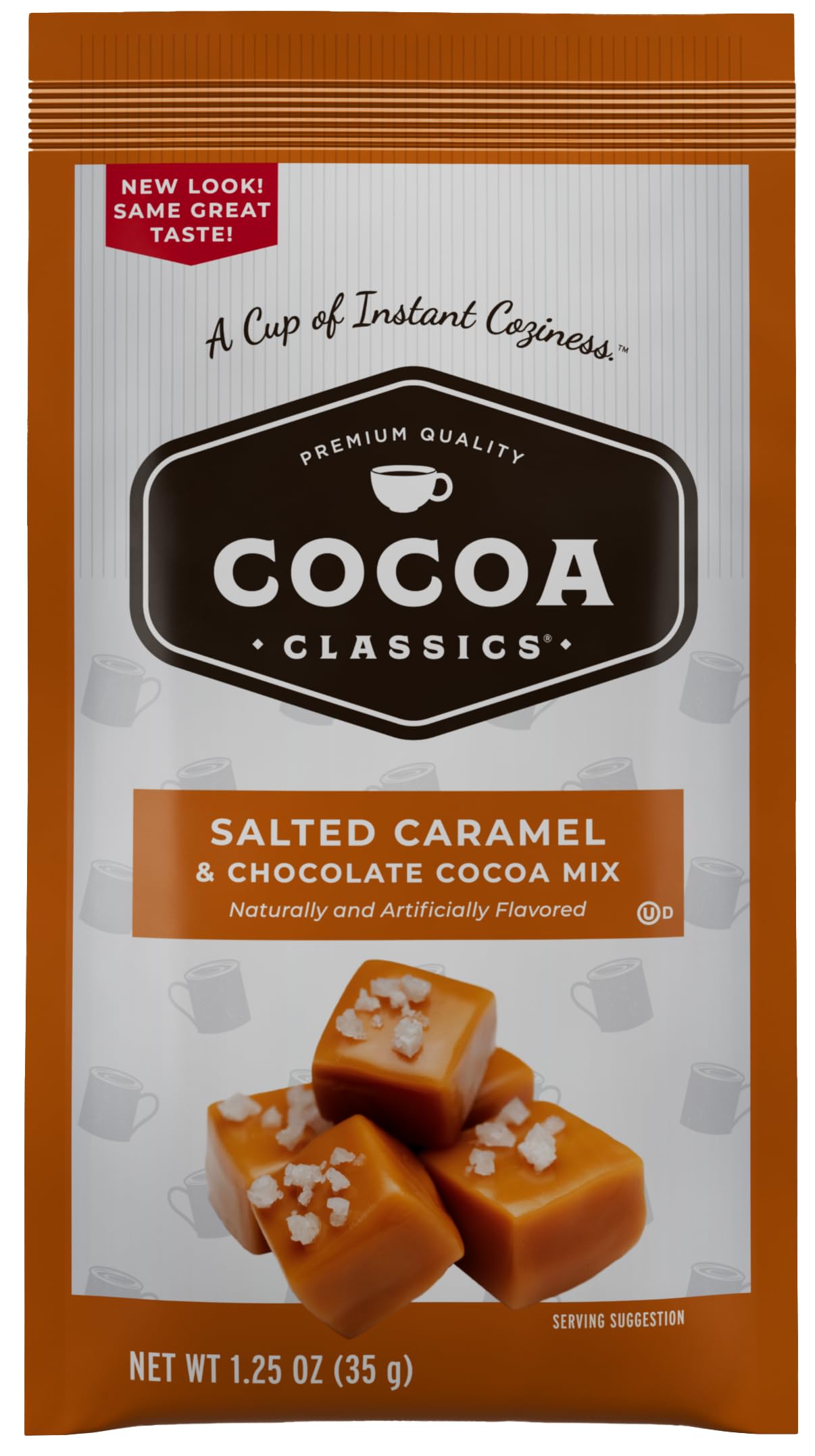 Cocoa Classics Arctic White Cocoa Mix, Hot Chocolate, Made with Nonfat Milk, Just Add Hot Water, Make Hot or Iced Cocoa, Gluten Free, 1.25oz Packets (Pack of 36)