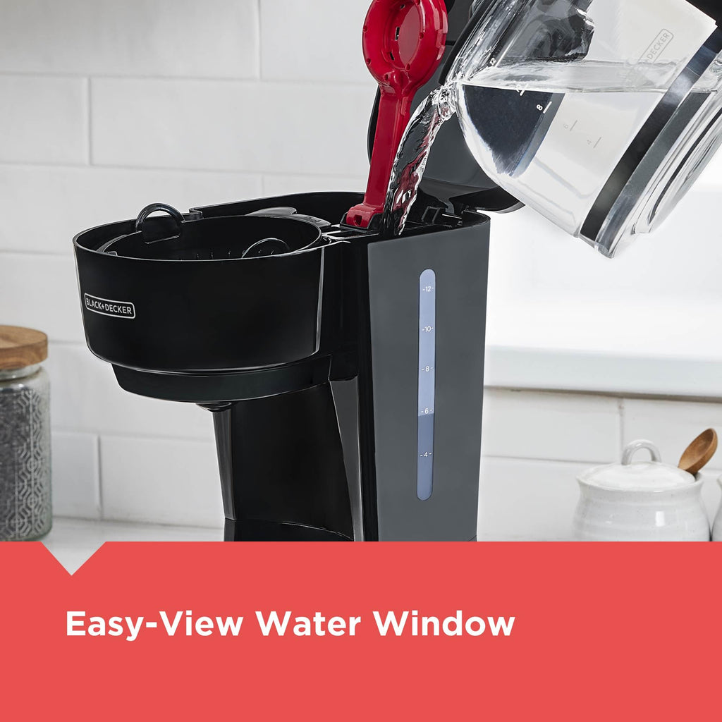 BLACK+DECKER 5-Cup Coffeemaker, Black, DCM600B