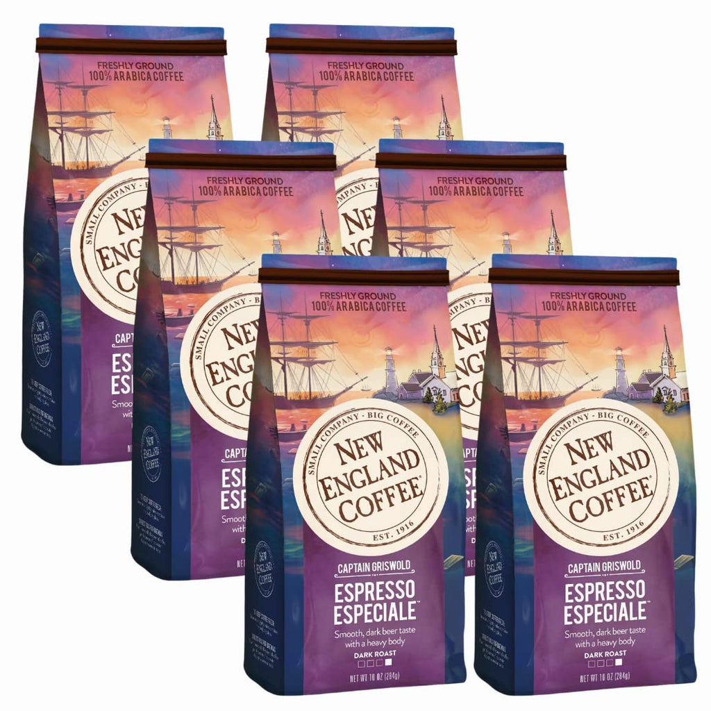 New England Coffee Breakfast Blend Medium Roast Ground Coffee, 12oz Bag (Pack of 1)