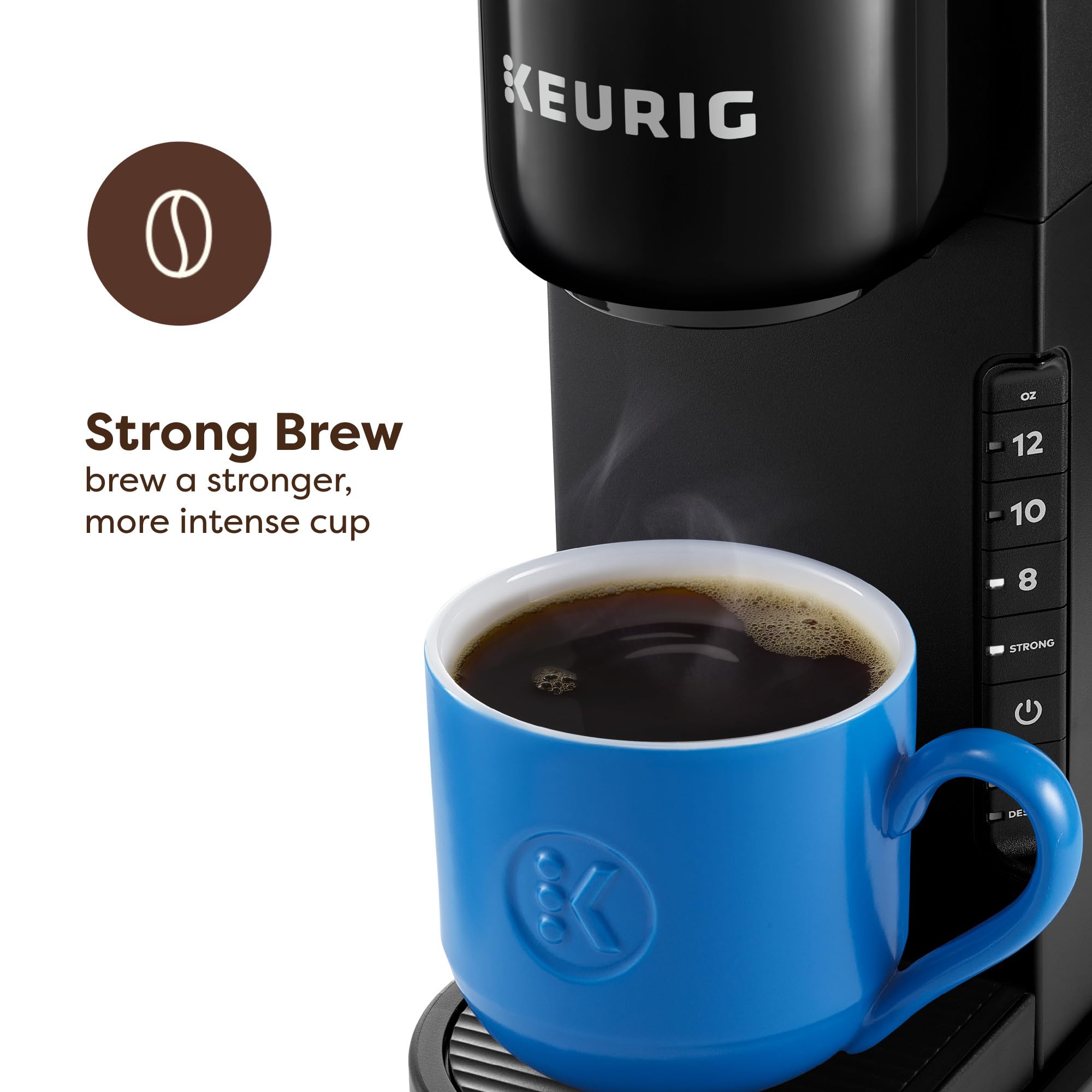 Keurig K-Express Single Serve Coffee Maker – Strong Brew Option, 42oz Reservoir, Sleek Design for Holiday Hosting & Gifting, Black