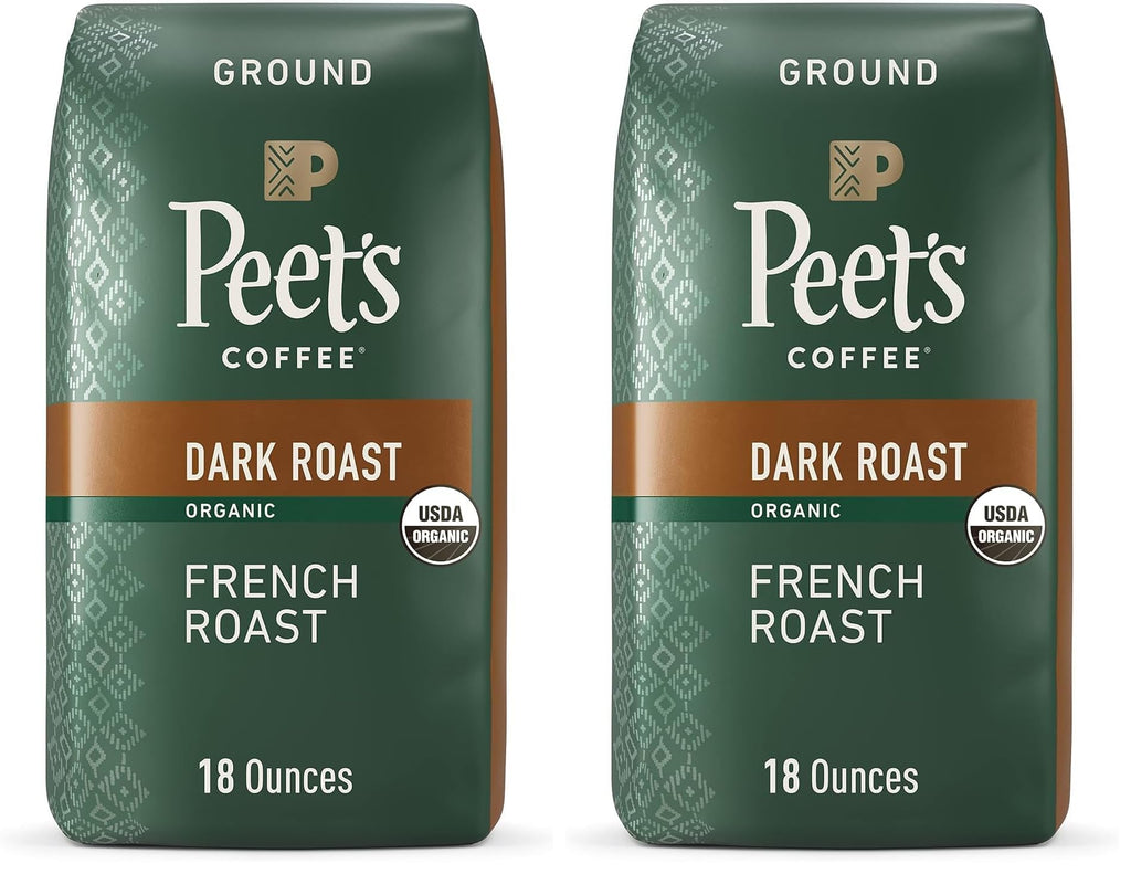 Peet's Coffee, Dark Roast Ground Coffee - French Roast 28 Ounce Bag