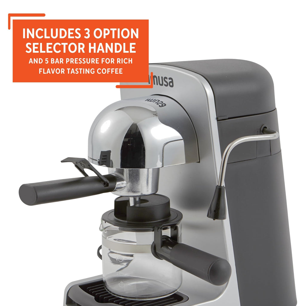 IMUSA USA GAU-18202 4 Cup Espresso/Cappuccino Maker,120 volts, Black