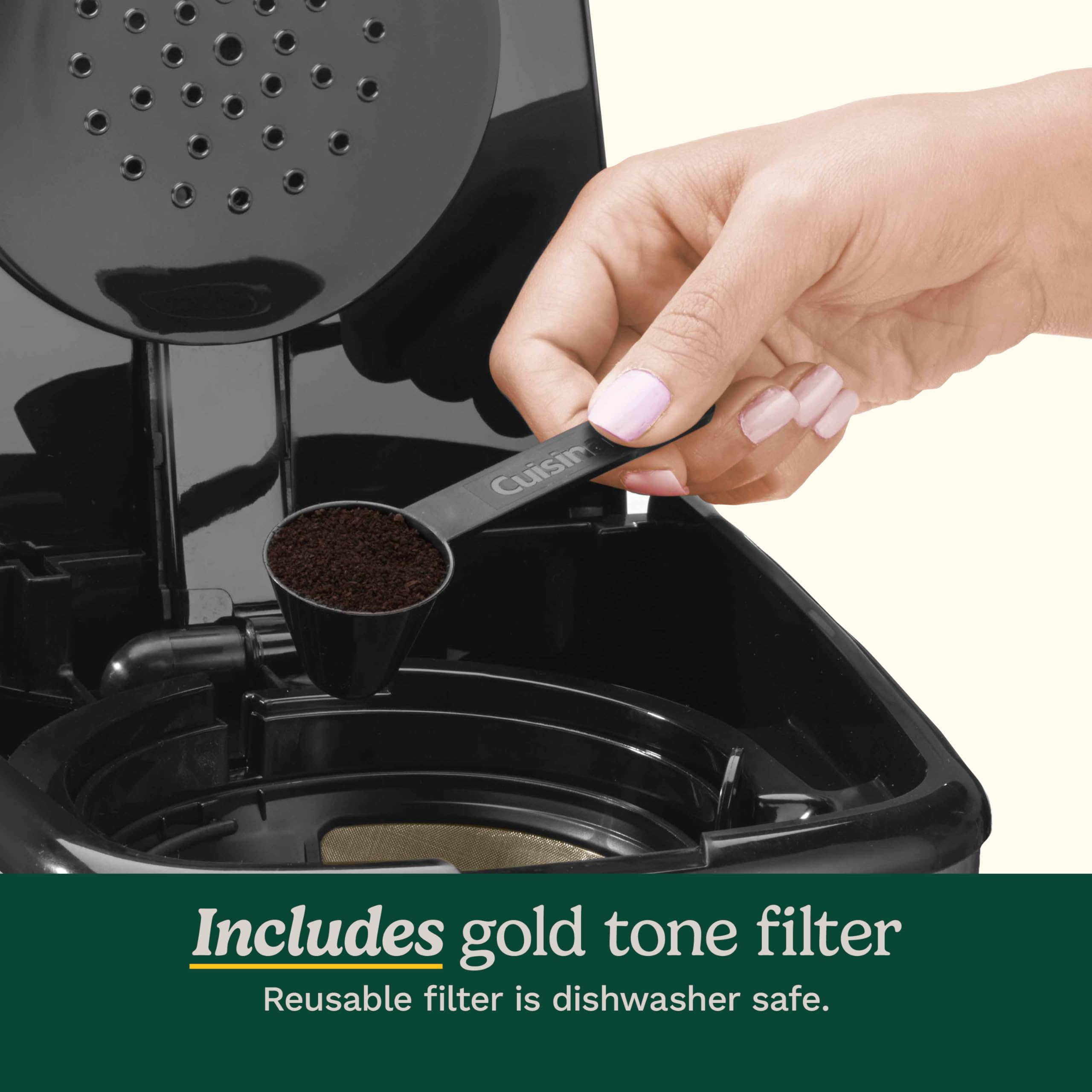 Cuisinart 14-Cup Coffee Maker, Programmable PerfecTemp Glass Carafe Coffee Machine with 1-4 Cup Setting, Brew Strength Control and Brew Pause, Stainless Steel, DCC-3200NAS