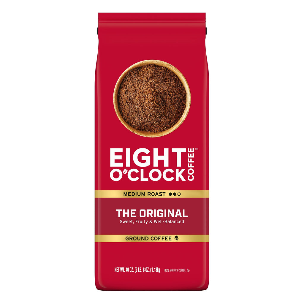 Eight O'Clock Coffee The Original Ground Coffee, Medium Roast, 32 Ounce (Pack of 1) - Sweet, Fruity, Well Balanced