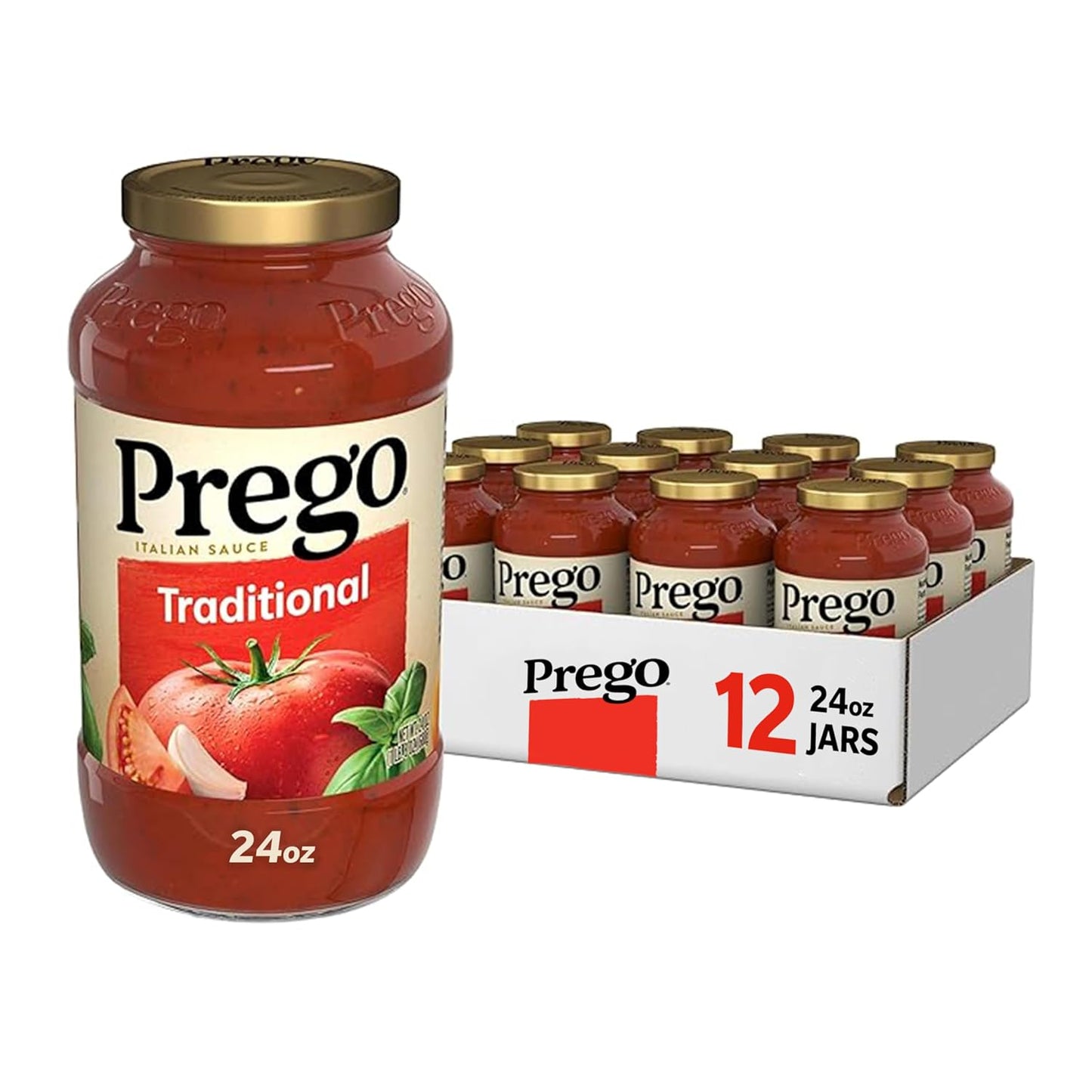 Prego Traditional Pasta Sauce, 45 oz Jar