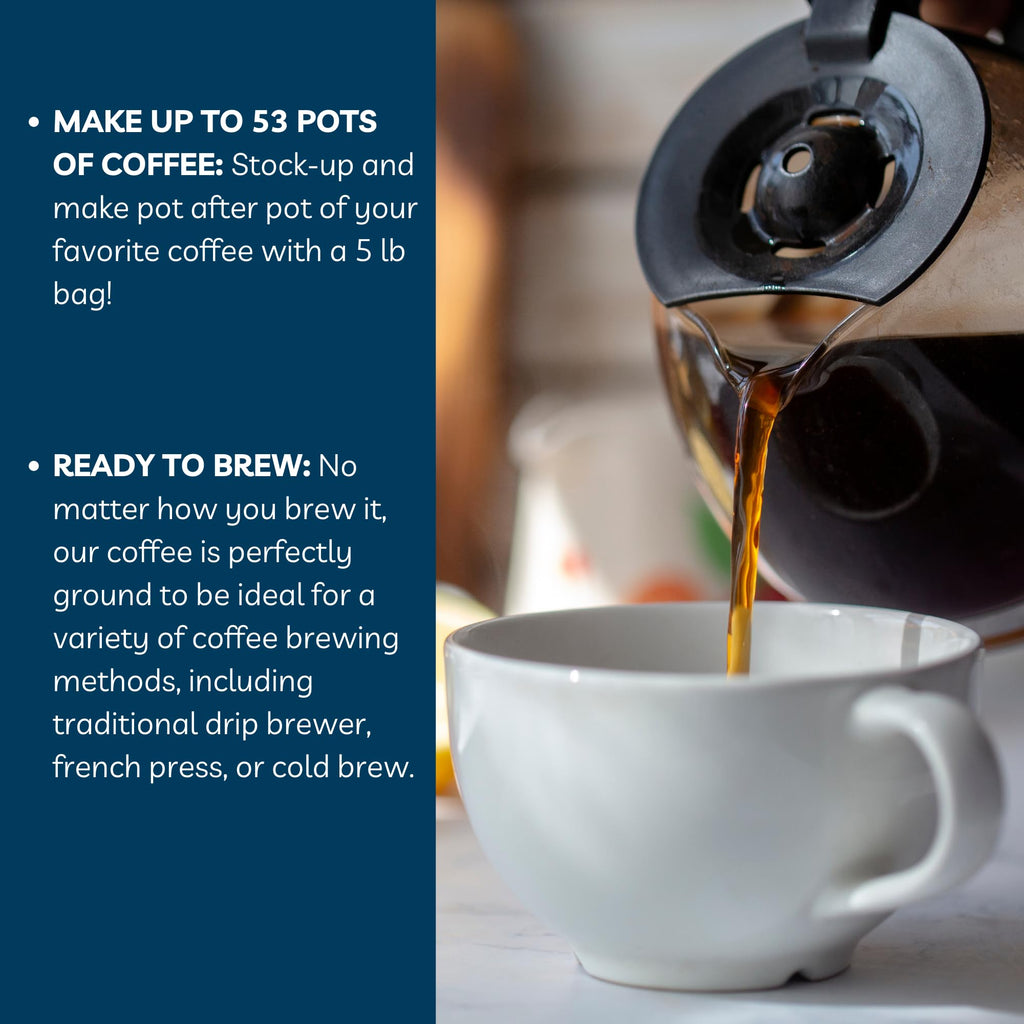 Door County Coffee Cinnamon Hazelnut Flavored Coffee - 10oz Bag - Ground Medium Roast - 100% Arabica