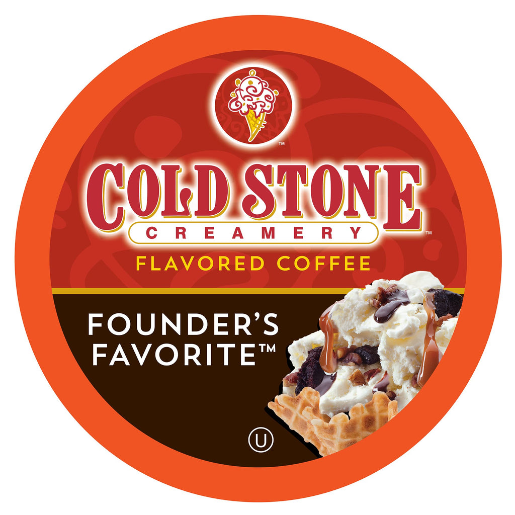 Cold Stone Creamery Beverages Coffee Pods Compatible with K Cup Brewers Including 2.0 - Ice Cream Flavored Assorted Variety Pack, 40 Count