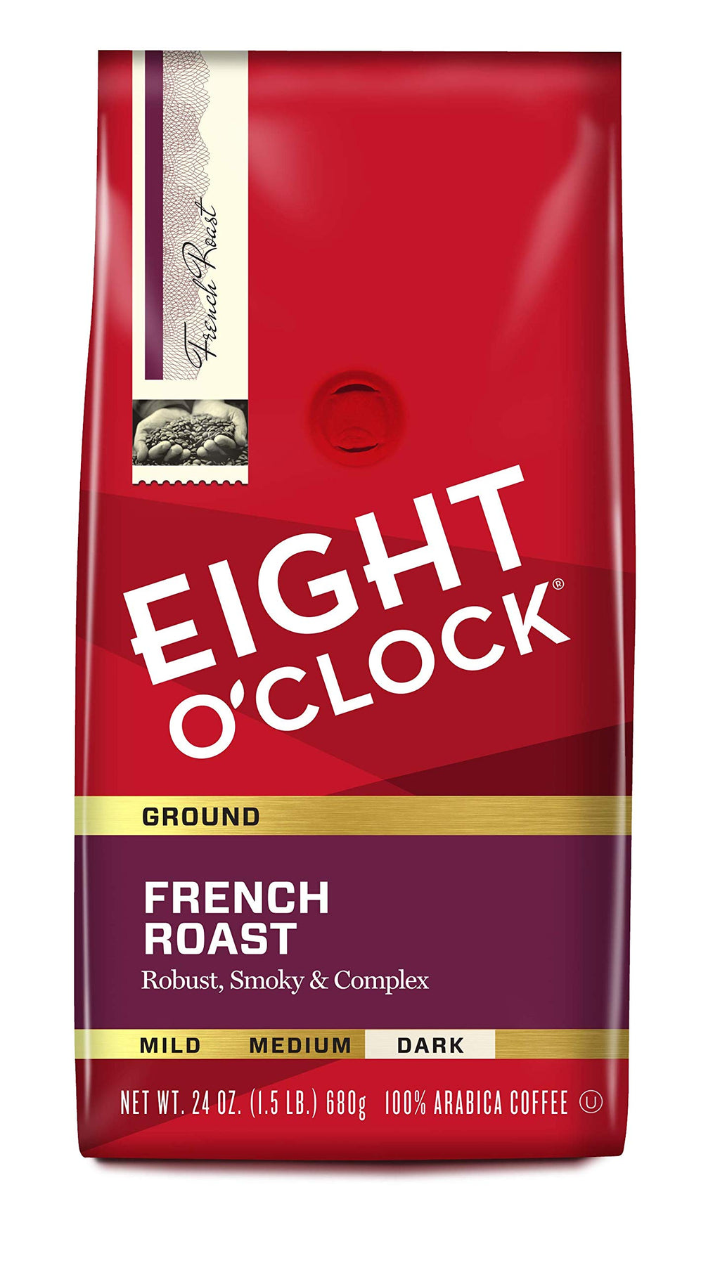 Eight O'Clock Coffee The Original Ground Coffee, Medium Roast, 32 Ounce (Pack of 1) - Sweet, Fruity, Well Balanced