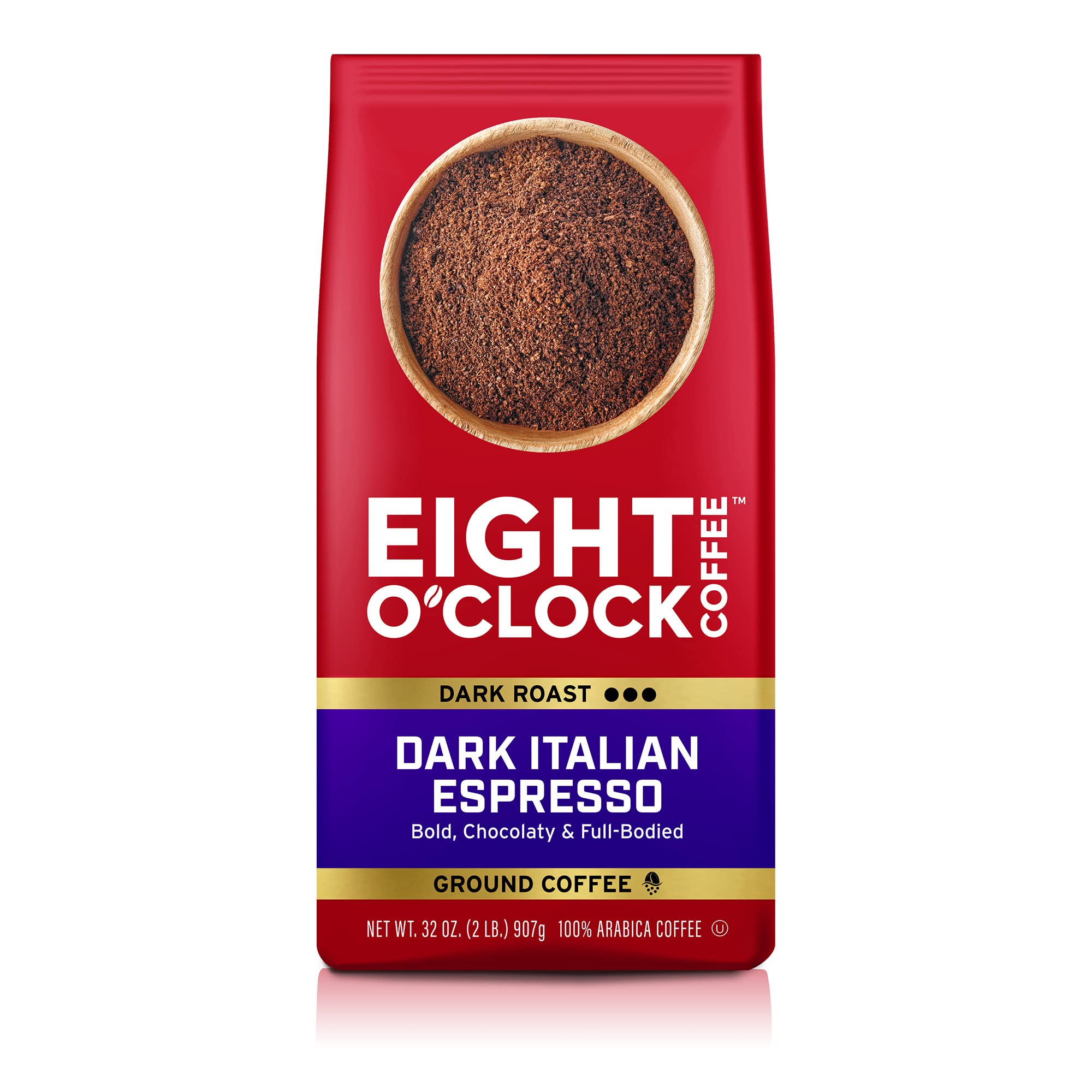 Eight O'Clock Coffee The Original Ground Coffee, Medium Roast, 32 Ounce (Pack of 1) - Sweet, Fruity, Well Balanced