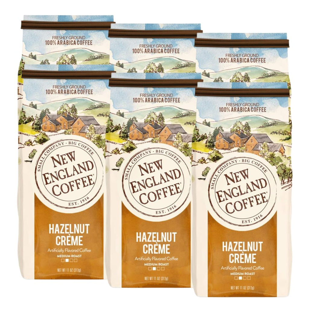 New England Coffee Breakfast Blend Medium Roast Ground Coffee, 12oz Bag (Pack of 1)