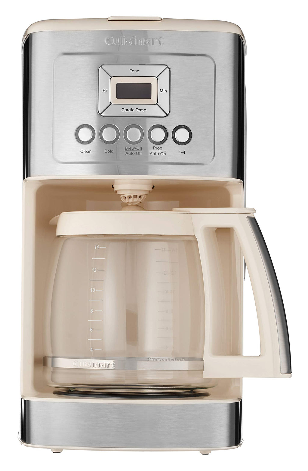 Cuisinart 14-Cup Coffee Maker, Programmable PerfecTemp Glass Carafe Coffee Machine with 1-4 Cup Setting, Brew Strength Control and Brew Pause, Stainless Steel, DCC-3200NAS
