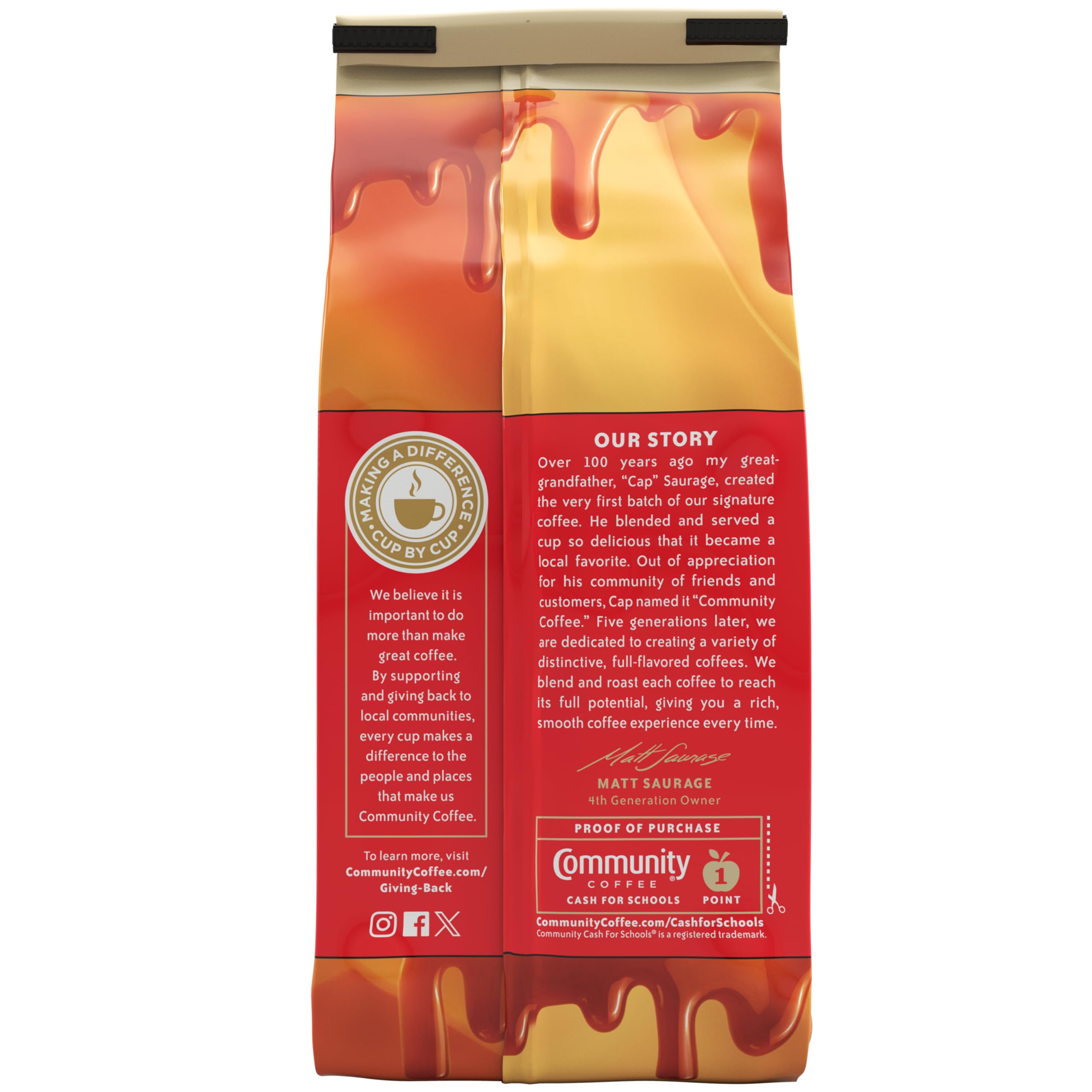 Community Coffee  Flavored Selections 12 Ounce, Medium Roast Ground, 12 Ounce (Pack of 1)