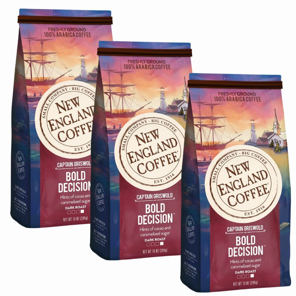 New England Coffee Breakfast Blend Medium Roast Ground Coffee, 12oz Bag (Pack of 1)