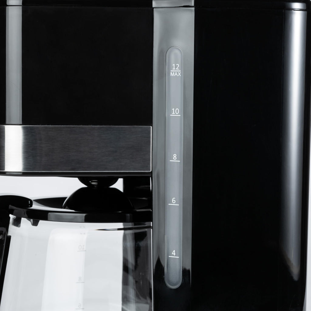 Amazon Basics 5 Cup Drip Coffee Maker, Coffee Machine with Glass Coffee Pot (0.8 Qt), Auto Shut-off, Auto Pause, Removable Filter Basket, Matte Black