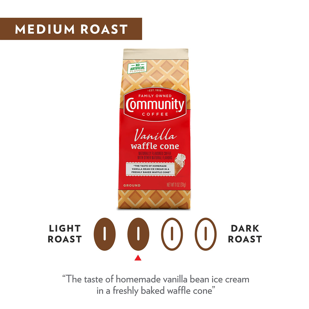 Community Coffee  Flavored Selections 12 Ounce, Medium Roast Ground, 12 Ounce (Pack of 1)