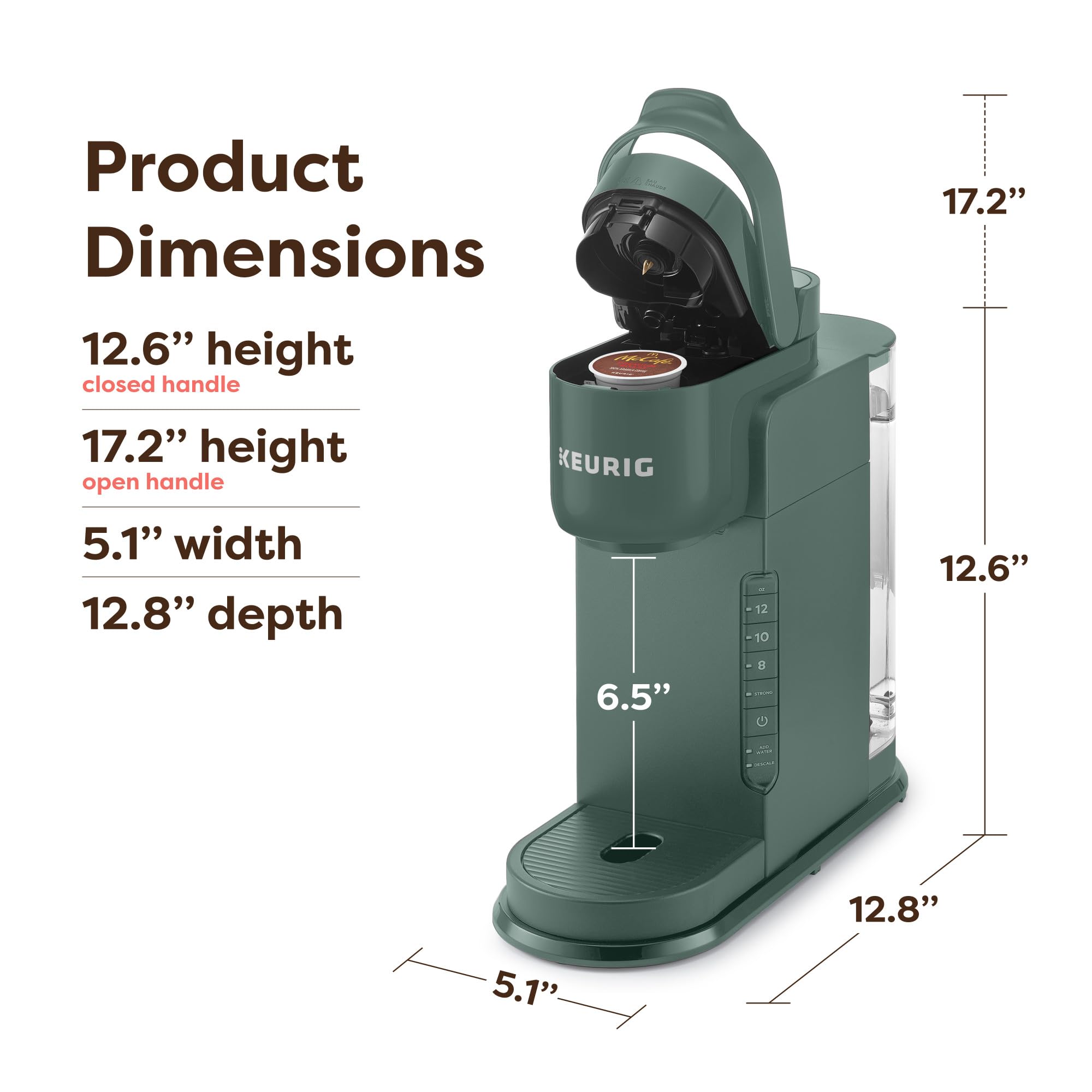 Keurig K-Express Single Serve Coffee Maker – Strong Brew Option, 42oz Reservoir, Sleek Design for Holiday Hosting & Gifting, Black