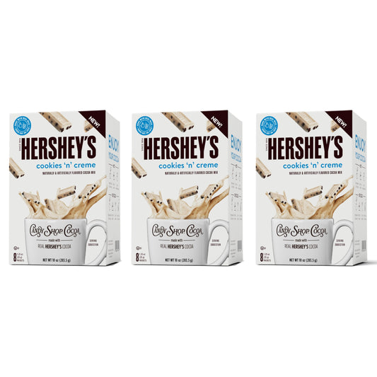 Candy Shop Cocoa HERSHEY'S Milk Chocolate Cocoa Mix, Hot Chocolate, Make Hot or Iced Cocoa, Made With Real Milk, Gluten Free, 1.25 oz packet (24 count)