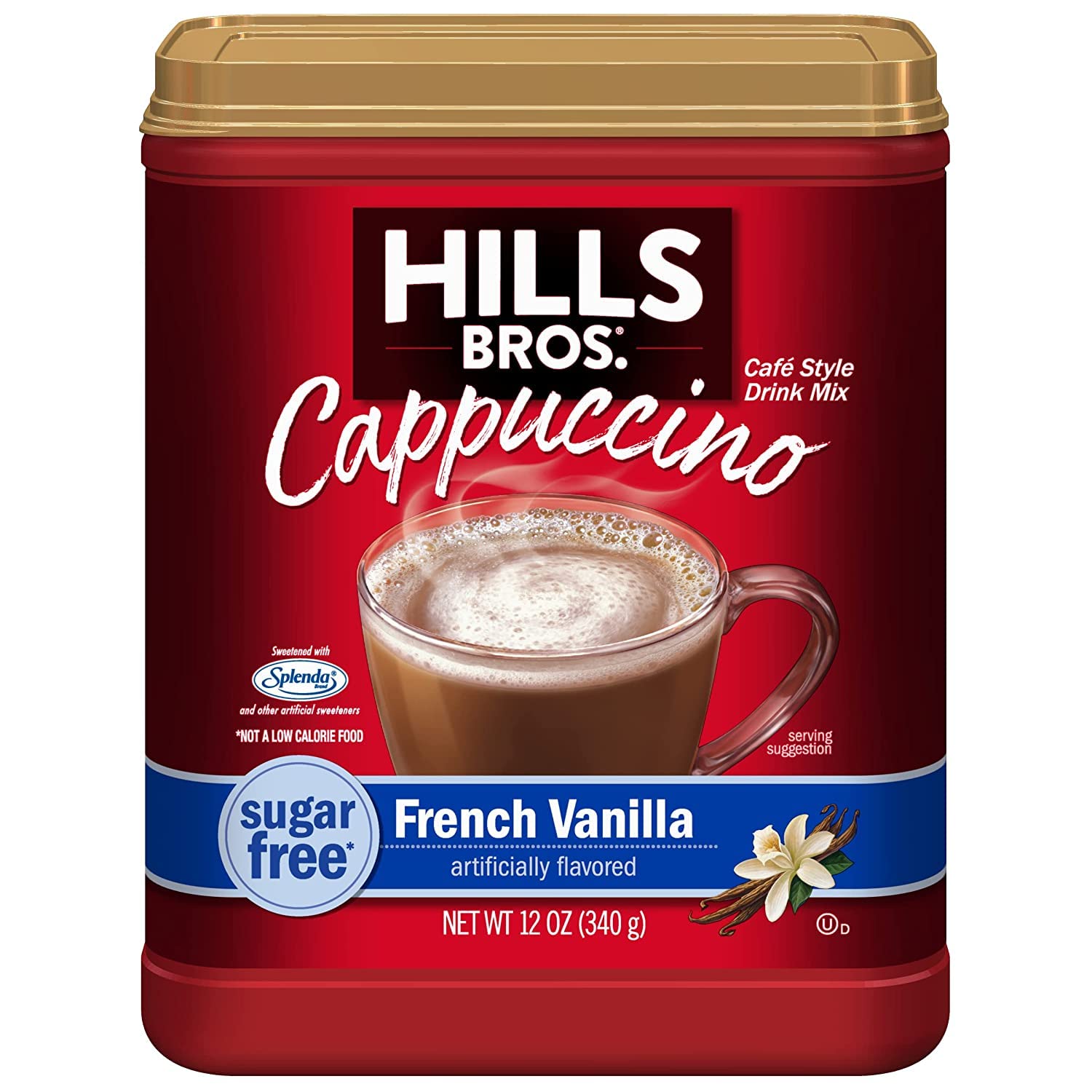 Hills Bros. Cappuccino Mix – Rich, Frothy Coffeehouse-Tasting Instant Drink Mix – Quick and Easy Preparation – Perfect for Hot & Iced Drinks & Creaming Coffee – Rich Variety Pack, 2 Packs of 16oz & 1 Pack of 14oz