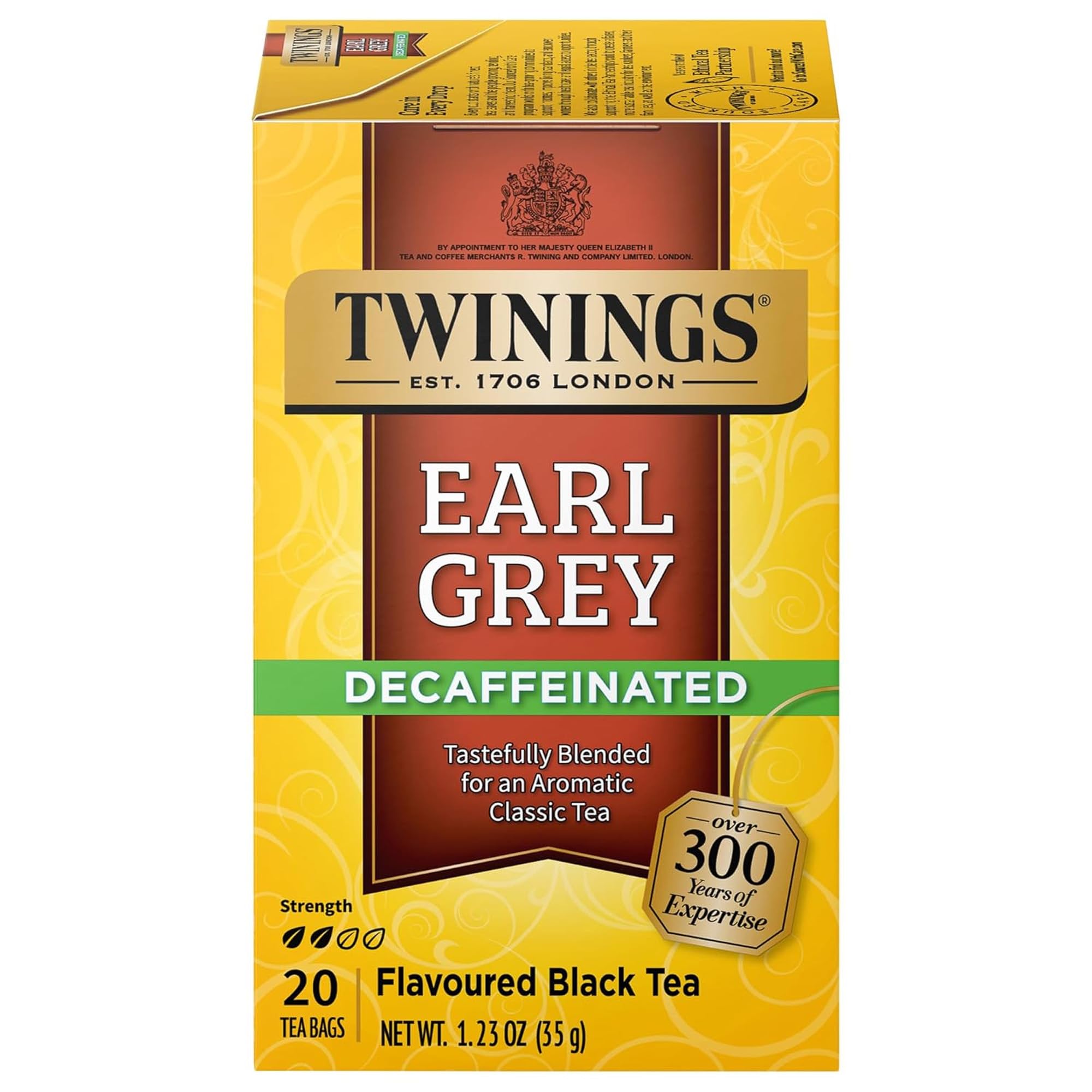 Twinings English Breakfast Black Tea Individually Wrapped Bags, 100 Count (Pack of 1), Smooth, Flavourful, and Robust, Caffeinated, Enjoy Hot or Iced, 100 Teabags