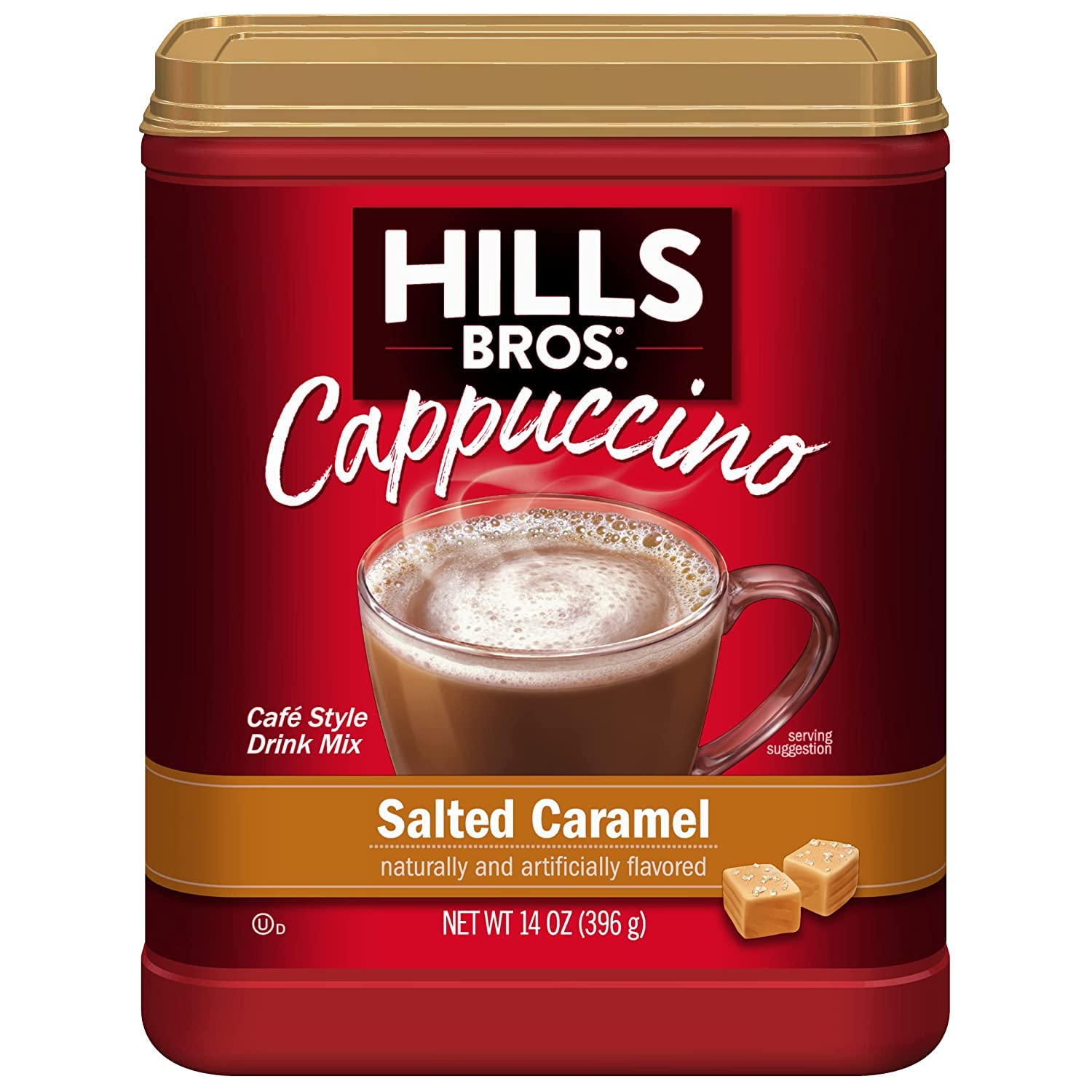 Hills Bros. Cappuccino Mix – Rich, Frothy Coffeehouse-Tasting Instant Drink Mix – Quick and Easy Preparation – Perfect for Hot & Iced Drinks & Creaming Coffee – Rich Variety Pack, 2 Packs of 16oz & 1 Pack of 14oz