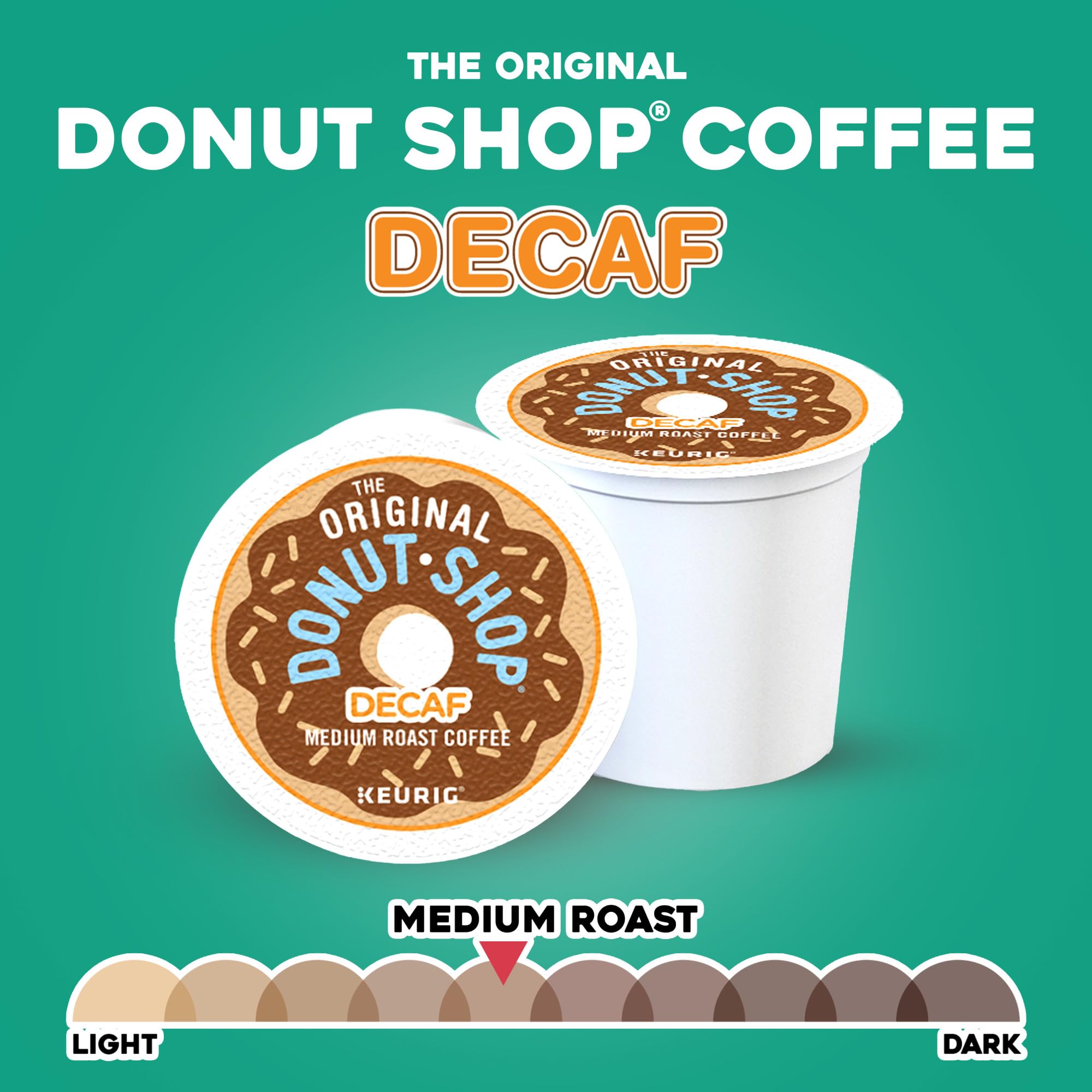 The Original Donut Shop Regular, Single-Serve Keurig K-Cup Pods, Medium Roast Coffee Pods, 32 Count