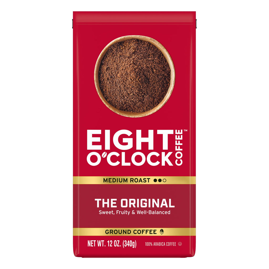 Eight O'Clock Coffee The Original Ground Coffee, Medium Roast, 32 Ounce (Pack of 1) - Sweet, Fruity, Well Balanced