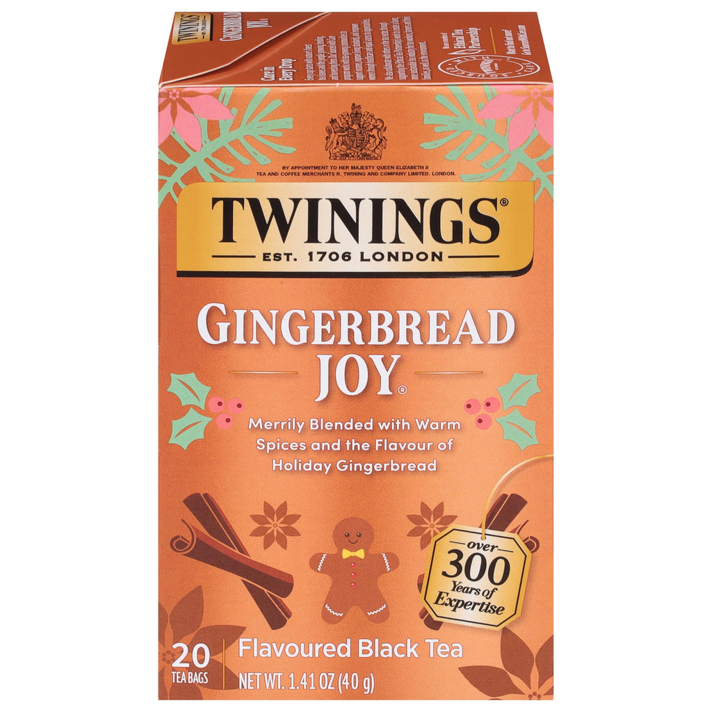 Twinings English Breakfast Black Tea Individually Wrapped Bags, 100 Count (Pack of 1), Smooth, Flavourful, and Robust, Caffeinated, Enjoy Hot or Iced, 100 Teabags