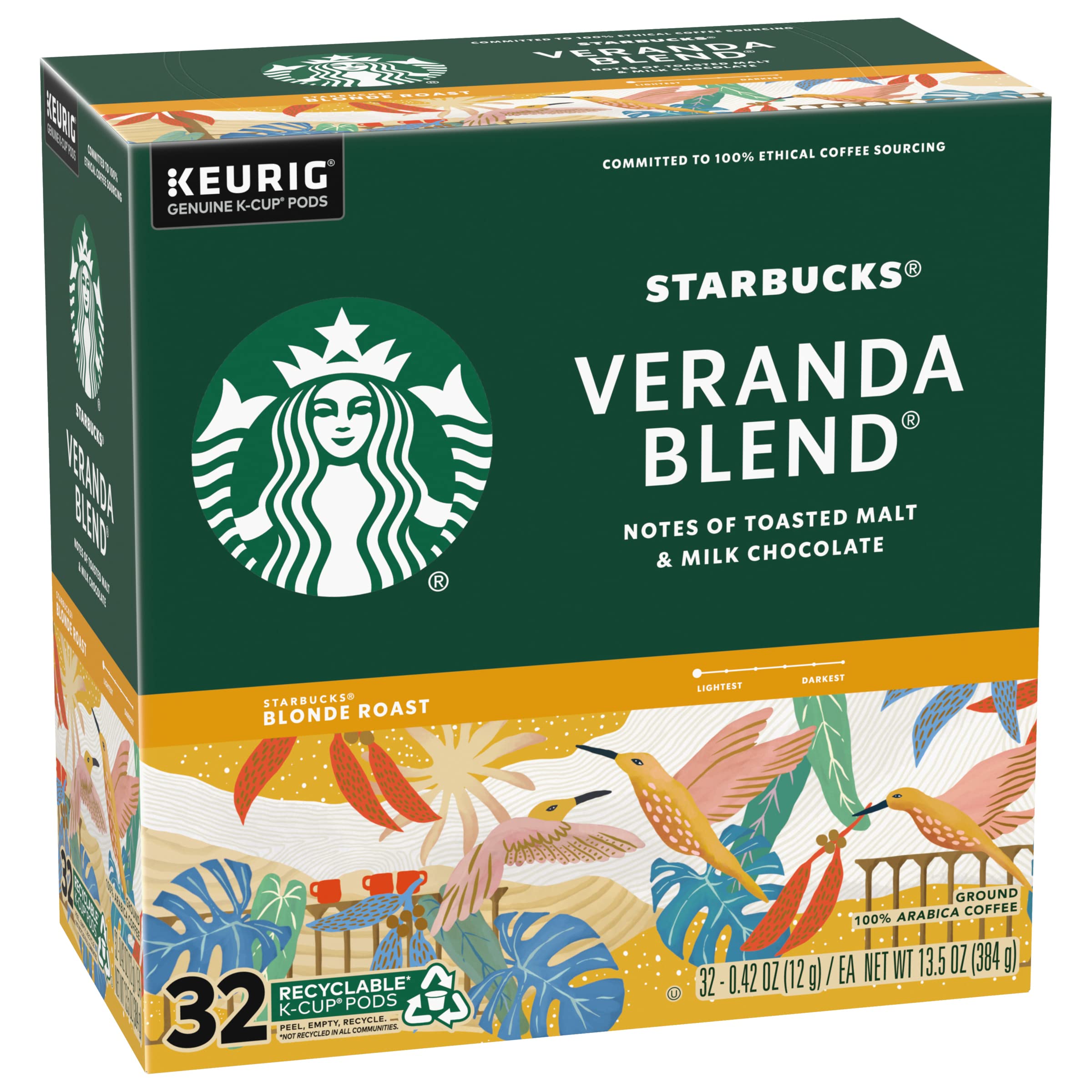 Starbucks Coffee K-Cup Pods,  Flavored Selection Coffee, Naturally Flavored, 100% Arabica, 6 Boxes (60 Pods Total)