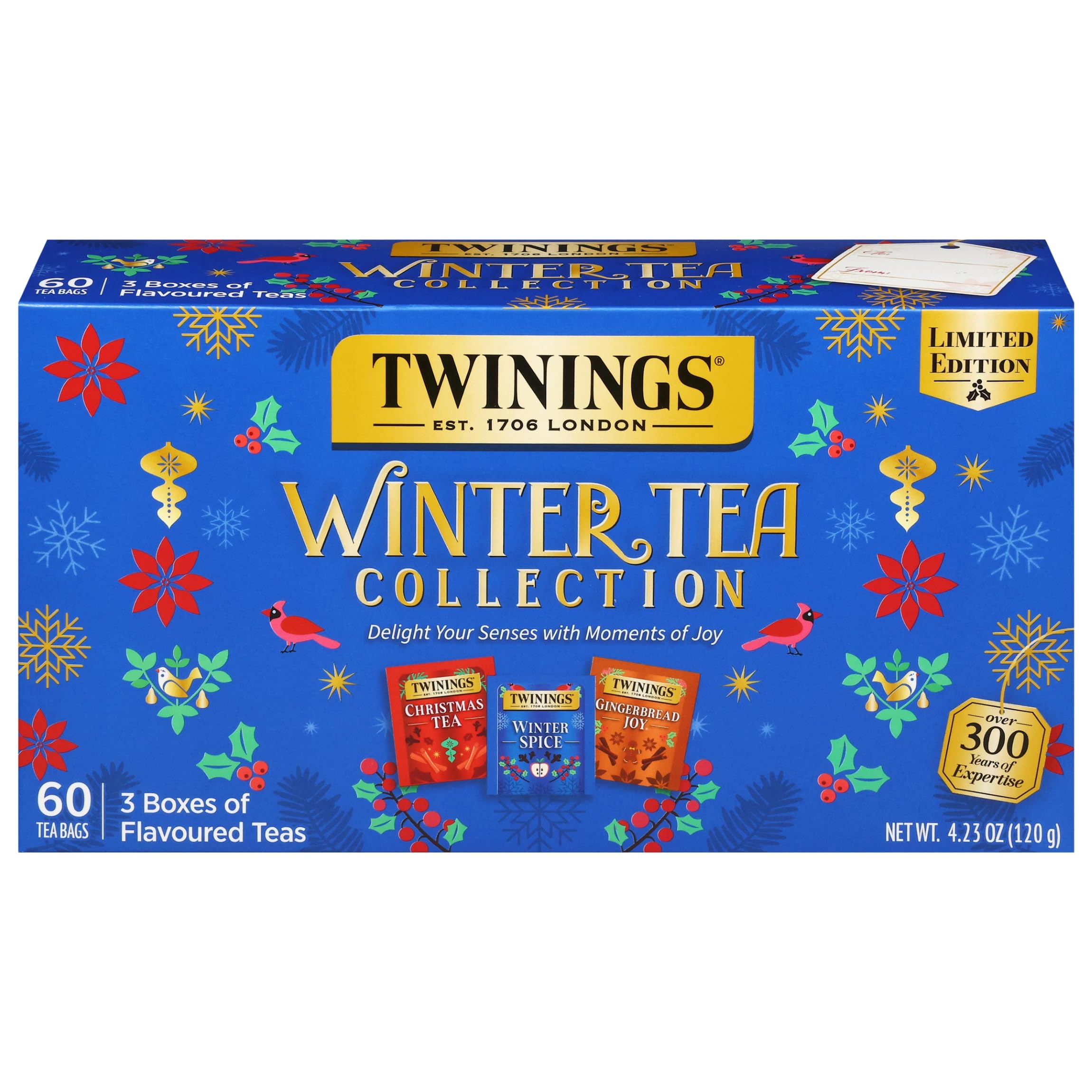 Twinings English Breakfast Black Tea Individually Wrapped Bags, 100 Count (Pack of 1), Smooth, Flavourful, and Robust, Caffeinated, Enjoy Hot or Iced, 100 Teabags