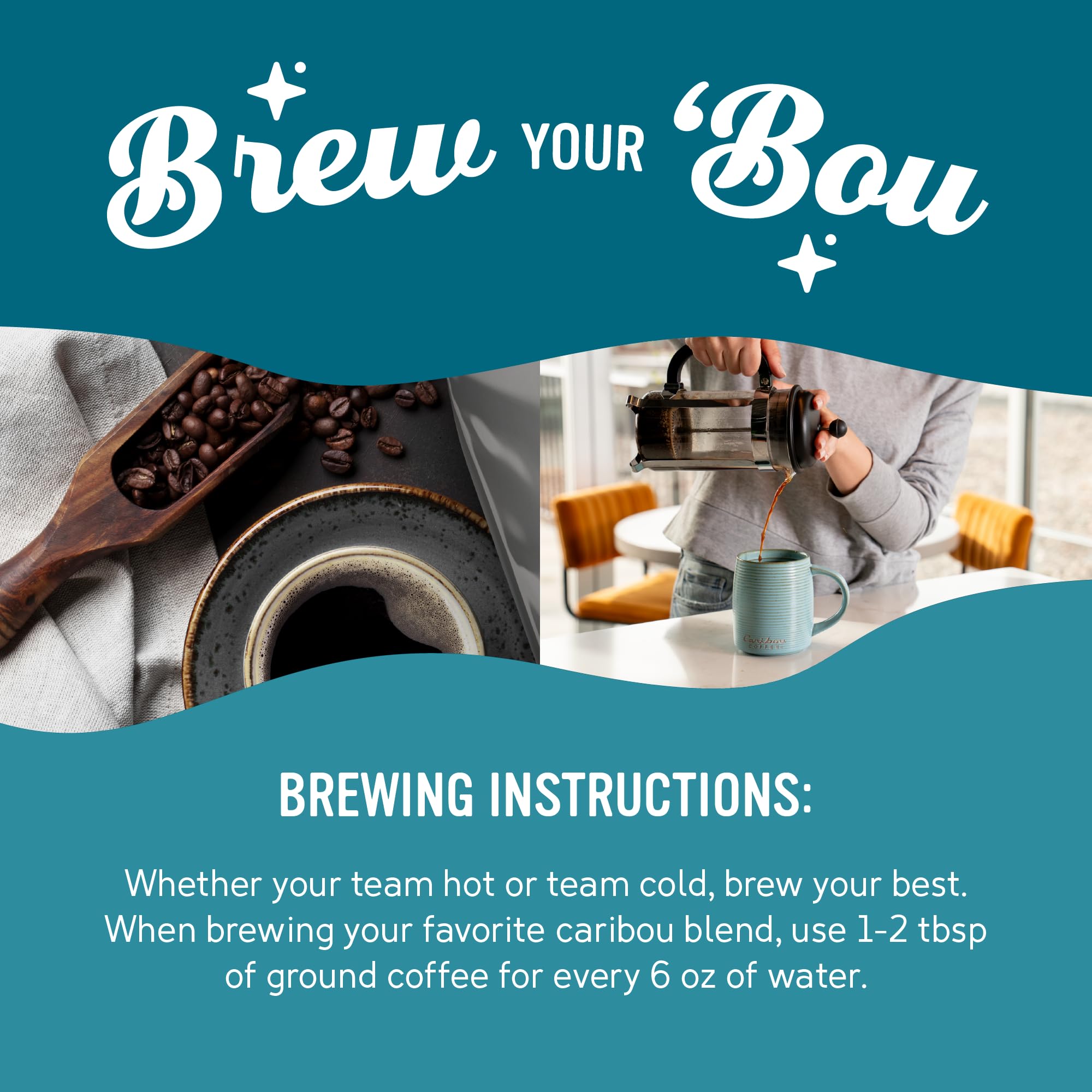 Caribou Coffee, Light Roast Ground Coffee - Daybreak Morning Blend 20 Ounce Bag