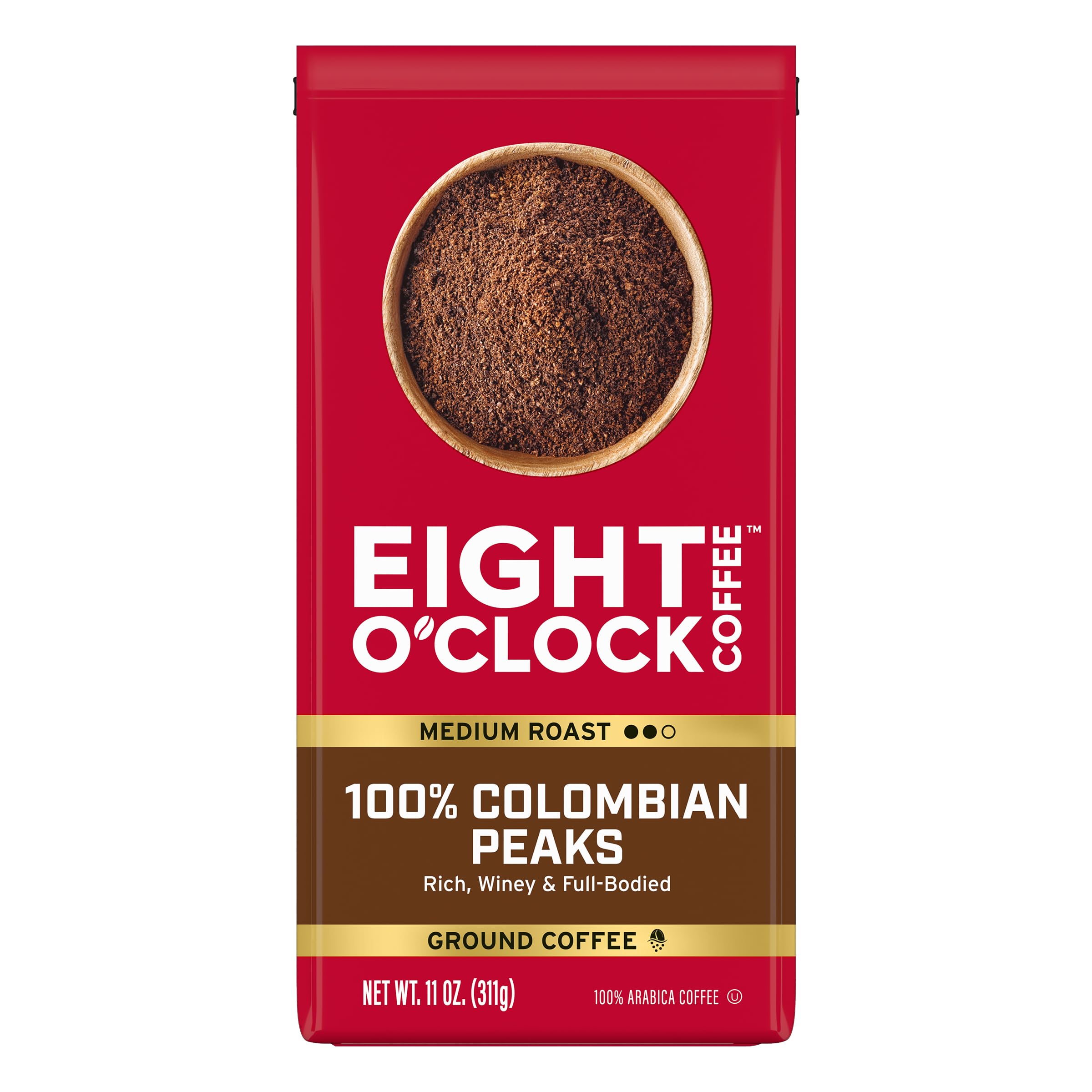 Eight O'Clock Coffee The Original Ground Coffee, Medium Roast, 32 Ounce (Pack of 1) - Sweet, Fruity, Well Balanced
