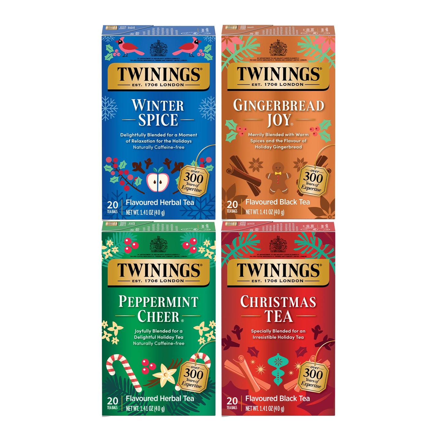 Twinings English Breakfast Black Tea Individually Wrapped Bags, 100 Count (Pack of 1), Smooth, Flavourful, and Robust, Caffeinated, Enjoy Hot or Iced, 100 Teabags