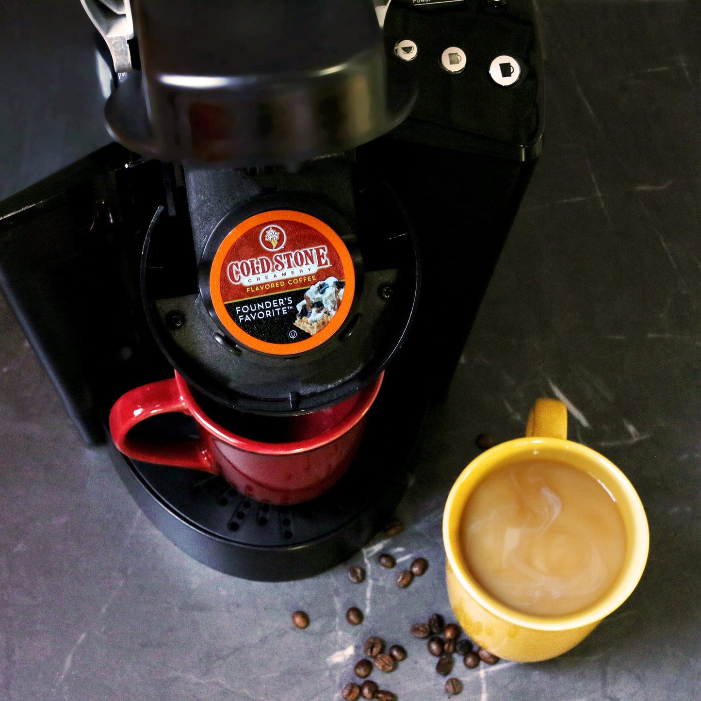 Cold Stone Creamery Beverages Coffee Pods Compatible with K Cup Brewers Including 2.0 - Ice Cream Flavored Assorted Variety Pack, 40 Count