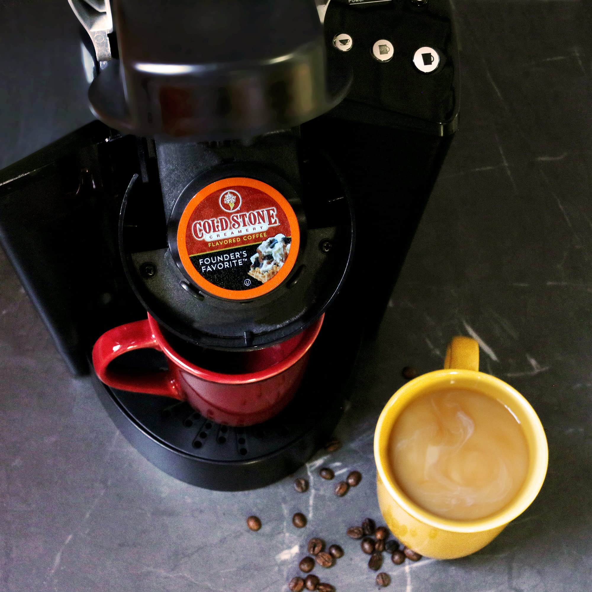 Cold Stone Creamery Beverages Coffee Pods Compatible with K Cup Brewers Including 2.0 - Ice Cream Flavored Assorted Variety Pack, 40 Count