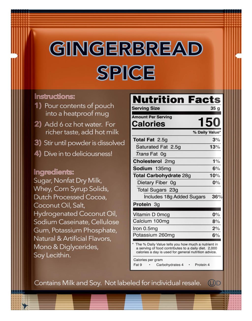 Gourmet Hot Cocoa Mix Variety Pack - Classic, Chocolate Raspberry, Salted Caramel, & Peppermint Hot Chocolate Mix Sets - 32 Count